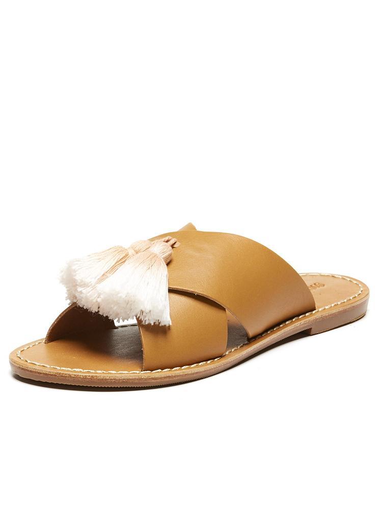 Soludos Tassel Criss Cross Sandal