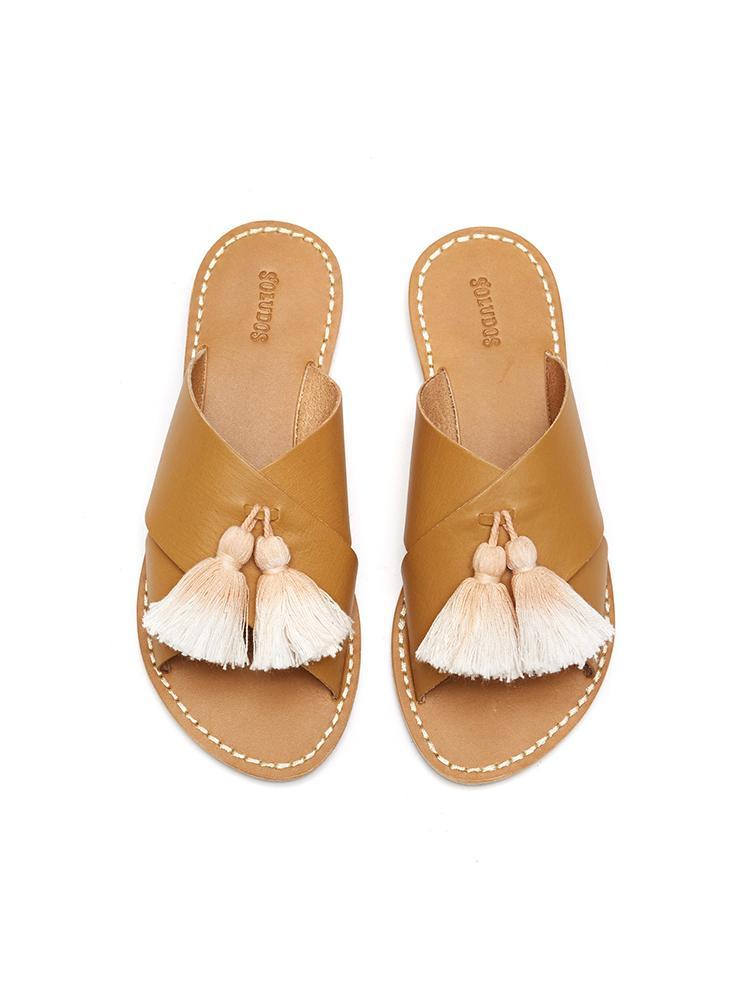 Soludos Tassel Criss Cross Sandal