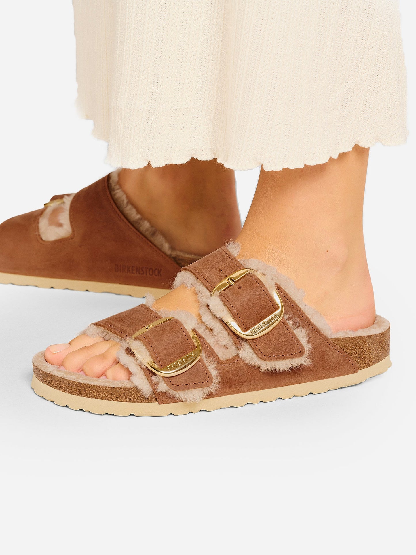 Birkenstock Women's Arizona Big Buckle Shearling Sandal