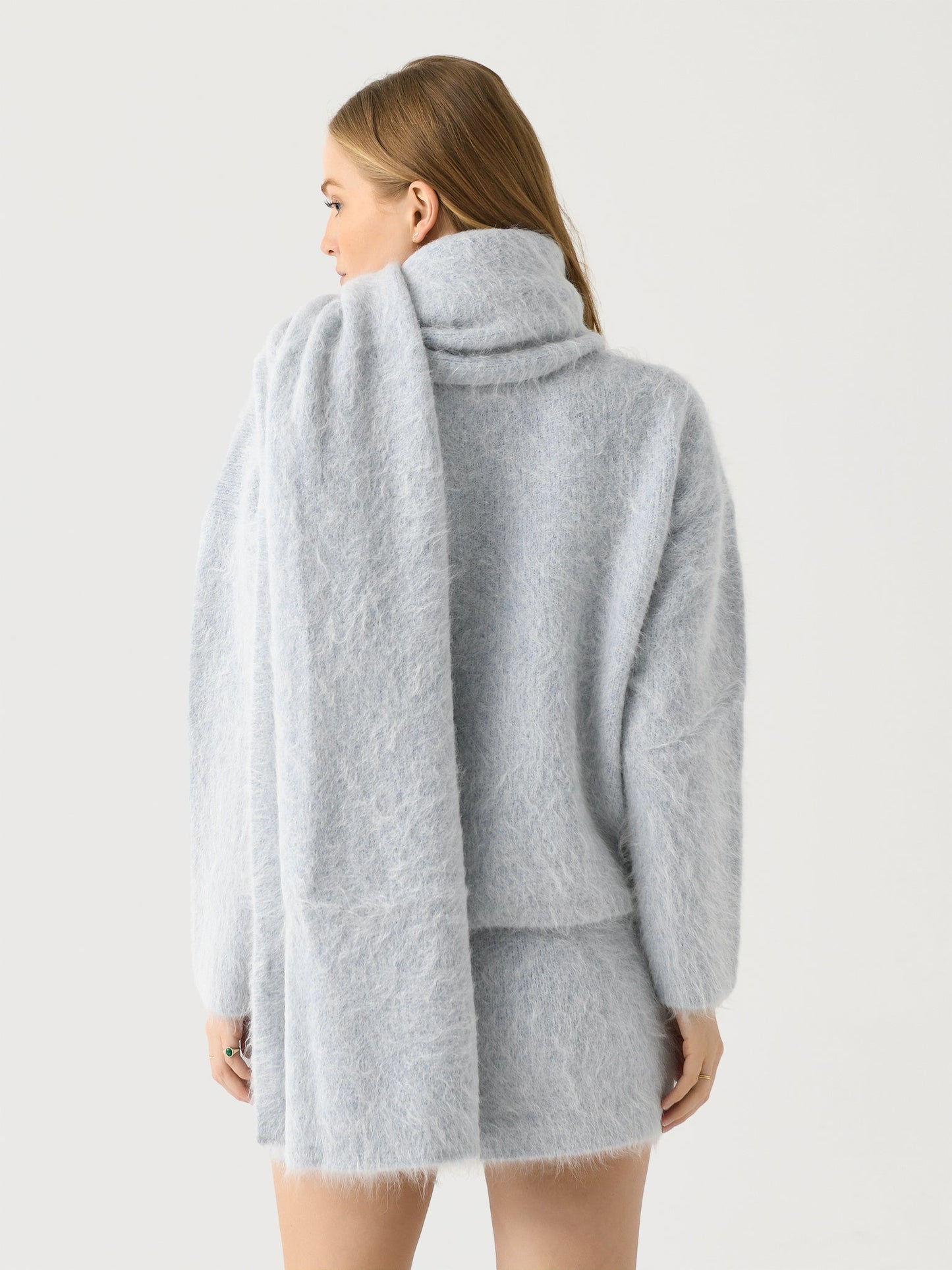 CLEA Women's Sutton Knit Sweater + Scarf Set