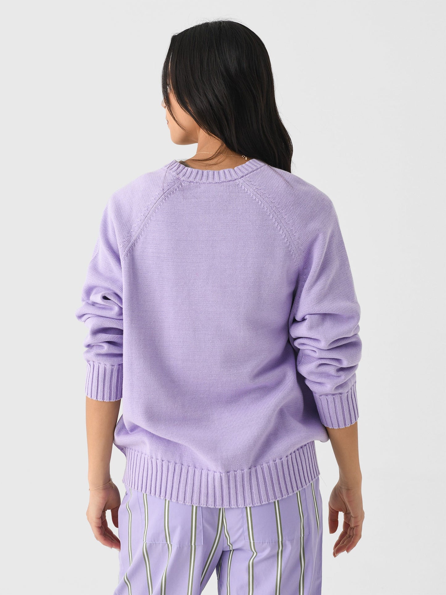 DONNI. Women's The Cotton Knit V-Neck Sweater