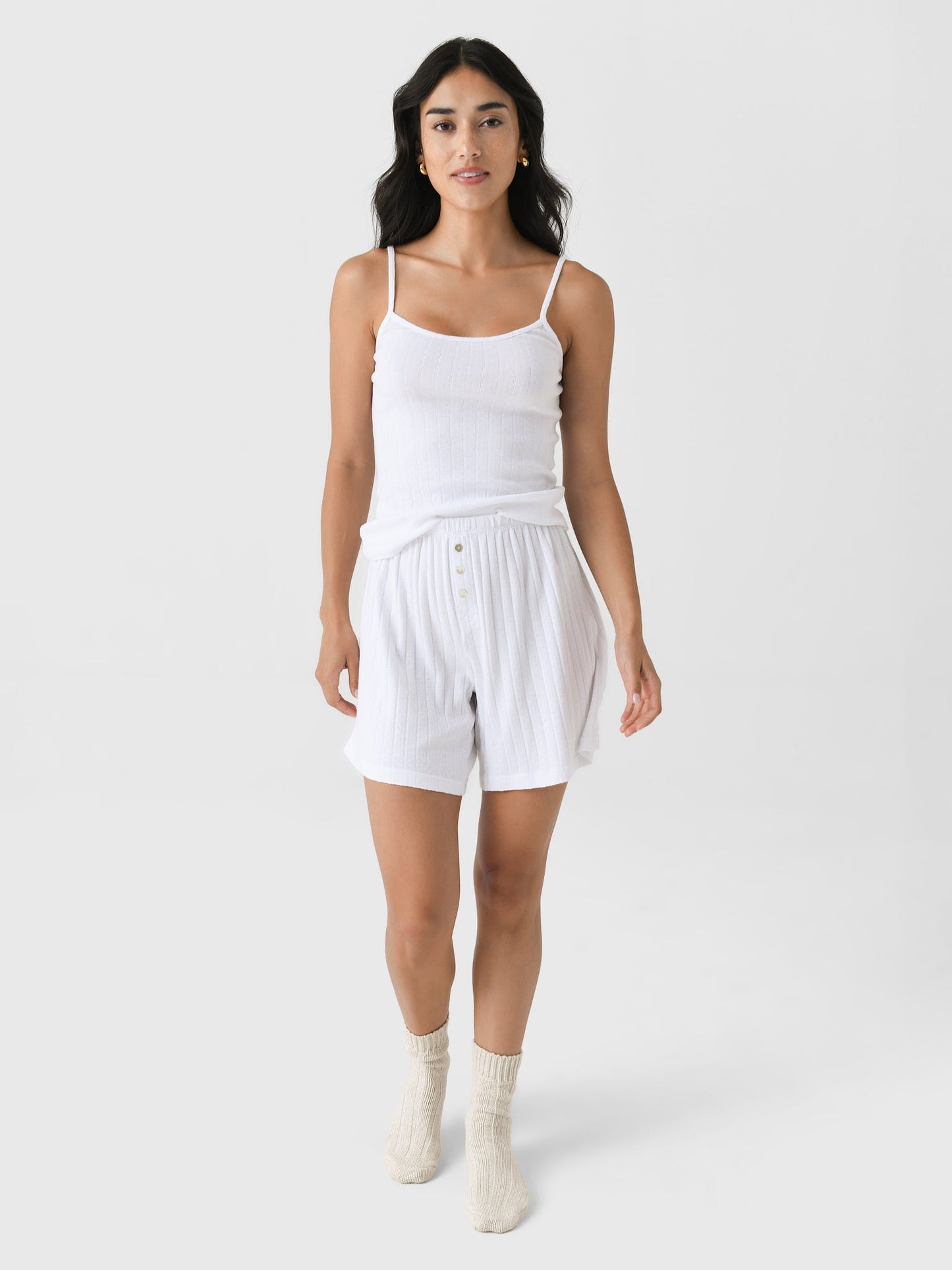 DONNI. Women's The Pointelle Cami Tank