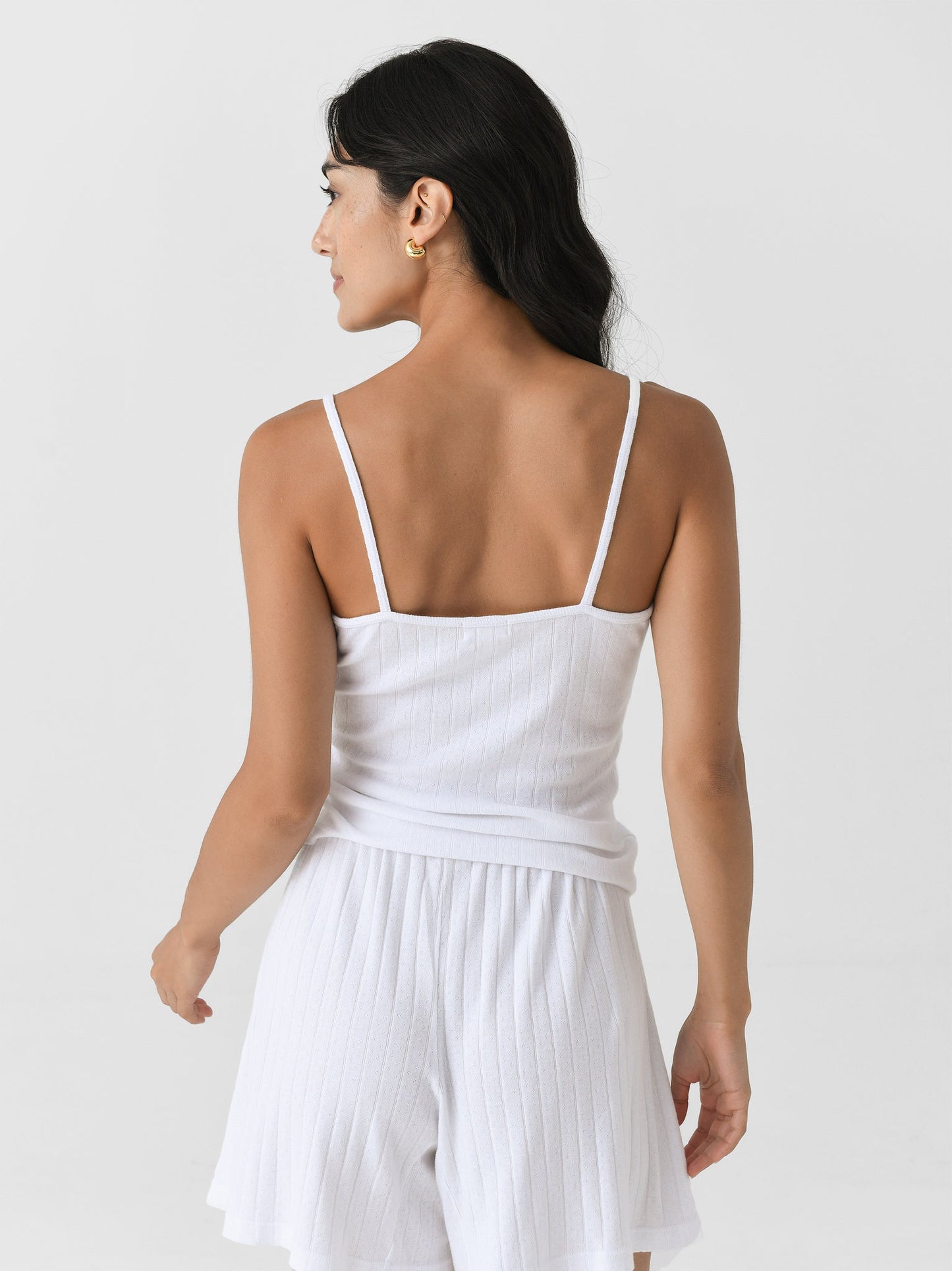 DONNI. Women's The Pointelle Cami Tank