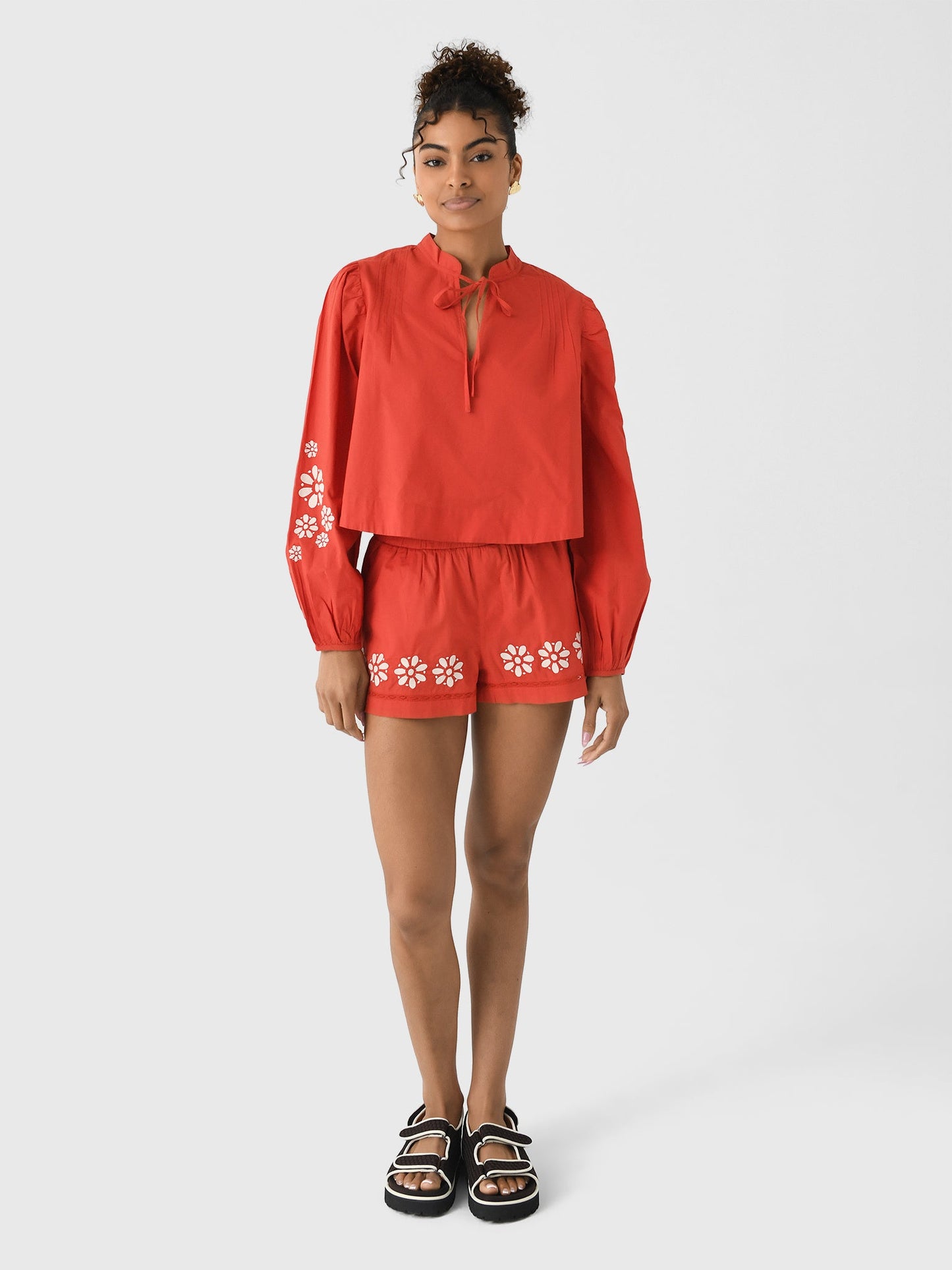 Ciao Lucia Women's Salm Embroidered Top