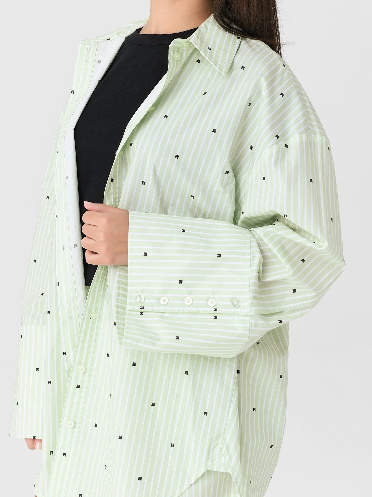 Rotate Women's Poplin Oversized Shirt