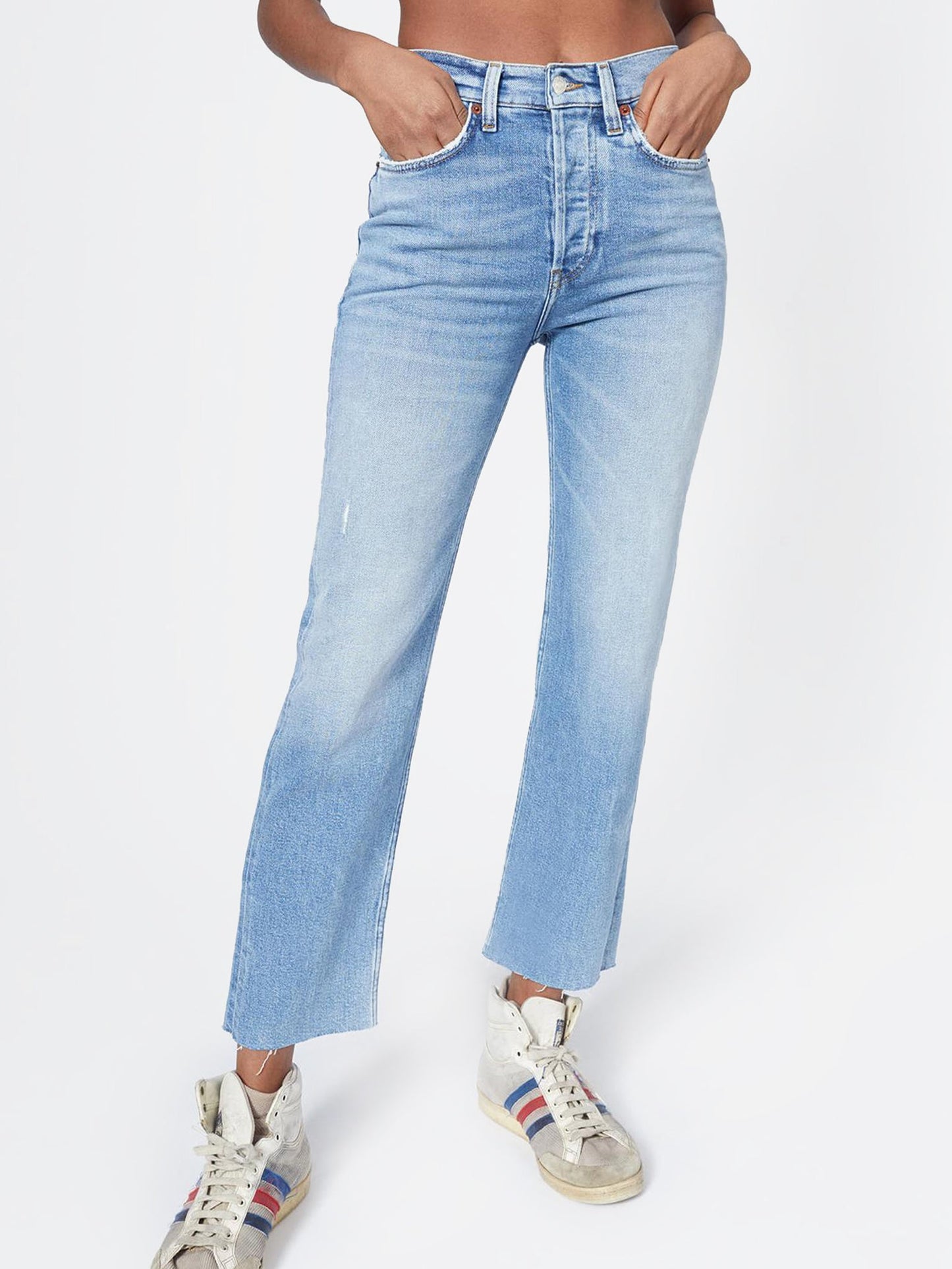 Re/Done Women's 70s Stove Pipe Jean