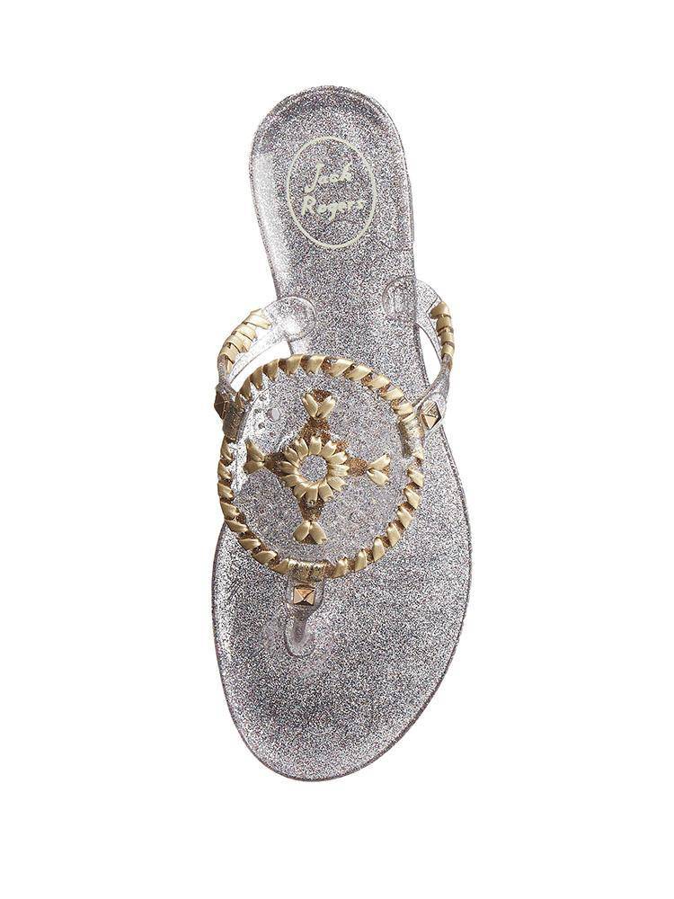 Jack Rogers J.M.R.MGMT. Women's Sparkle Georgia Jelly Sandal