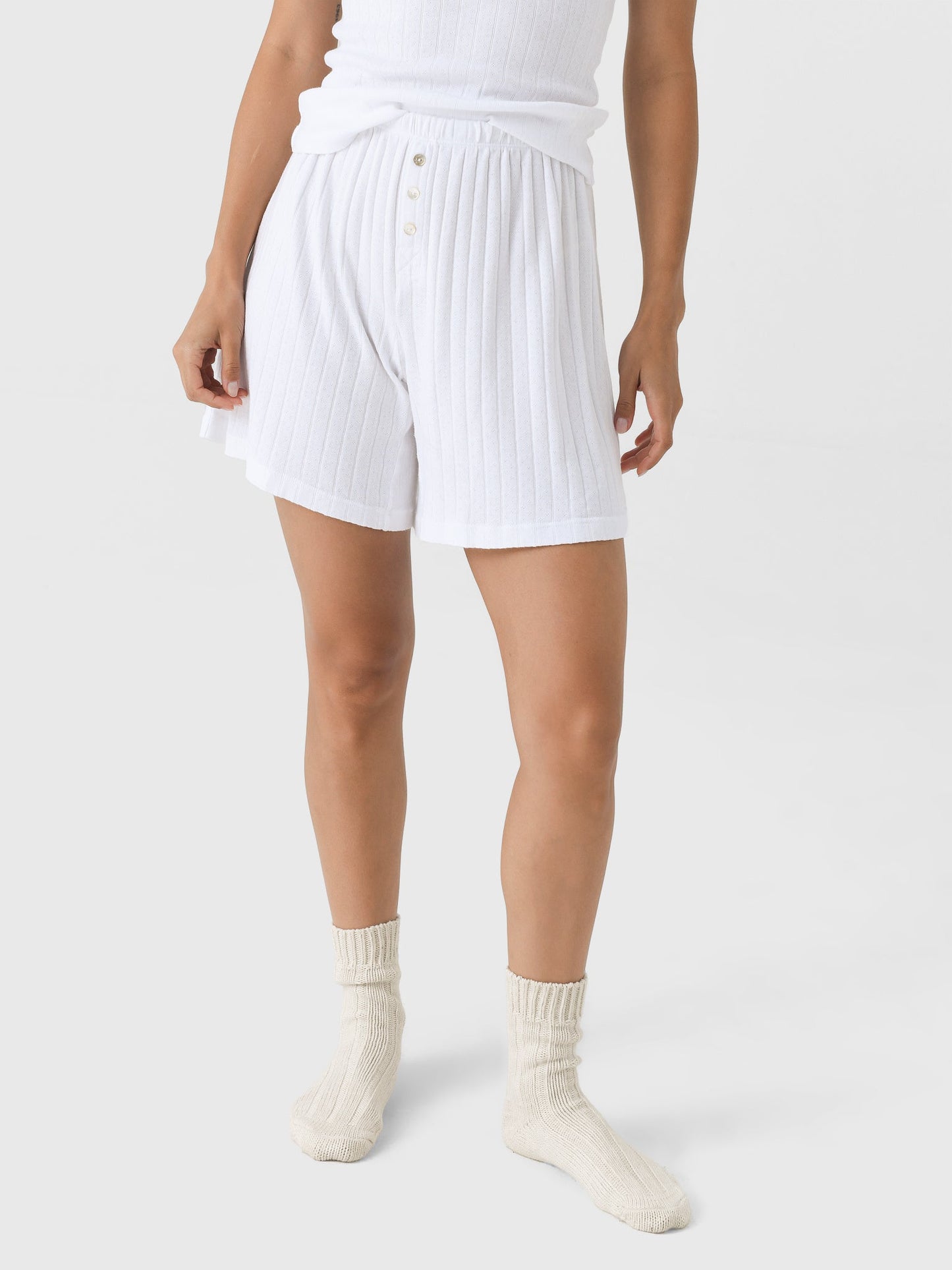 DONNI. Women's The Pointelle Boxer Short