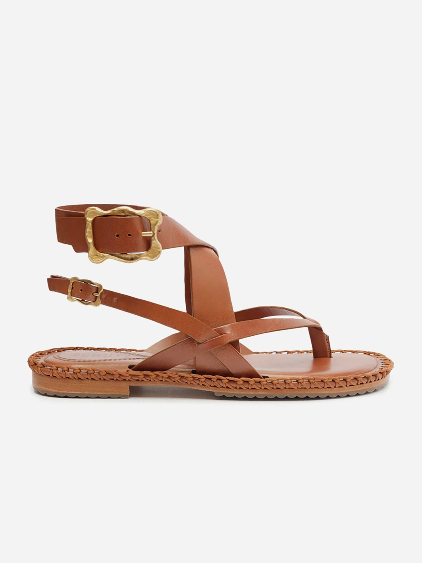 Schutz Women's Keith Flat Leather Sandal
