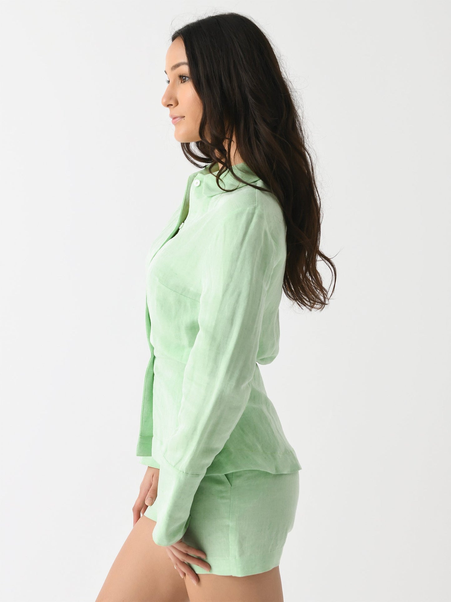 Matthew Bruch Women's Blouson Long Sleeve Blouse