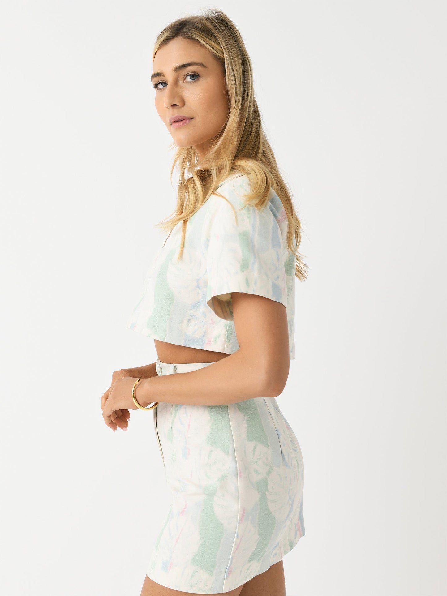 Matthew Bruch Women's Short Sleeve Popover Shirt