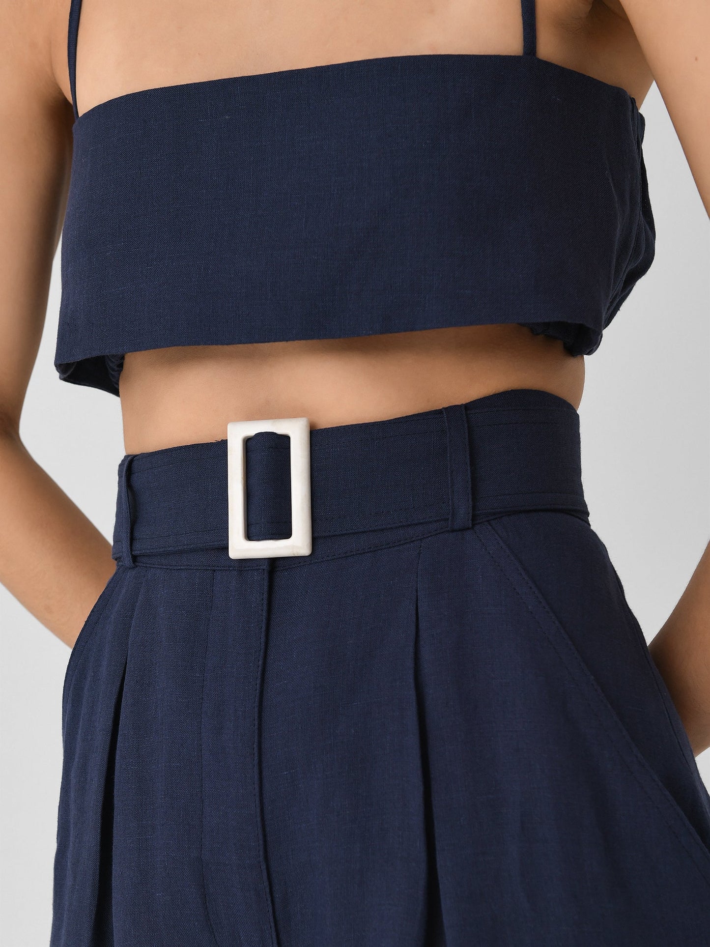 Matthew Bruch Women's Structured Bandeau Crop Top
