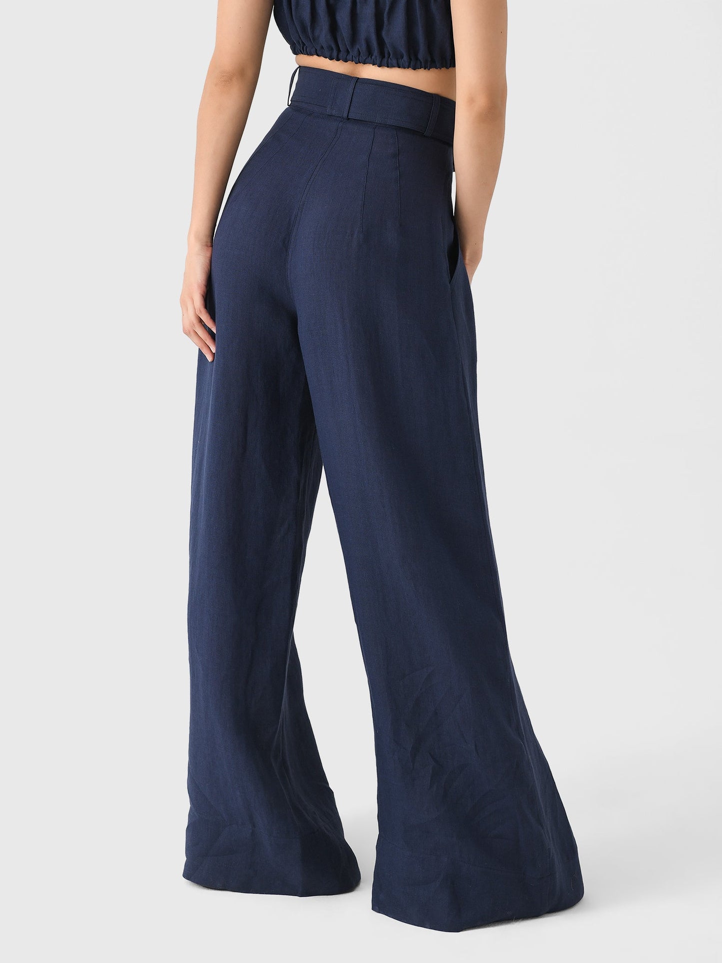Matthew Bruch Women's Wide Leg Pleated Pant