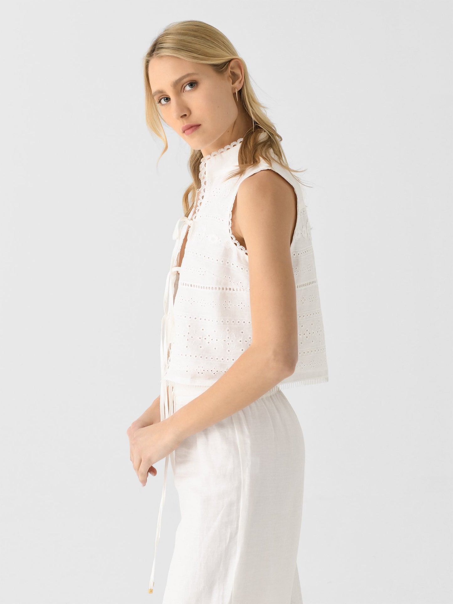 AJE Women's Cloud Embroidered Top