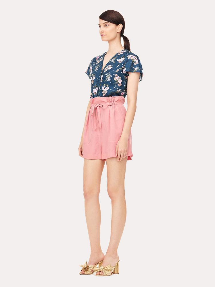 Rebecca Taylor Slub Linen Shorts
