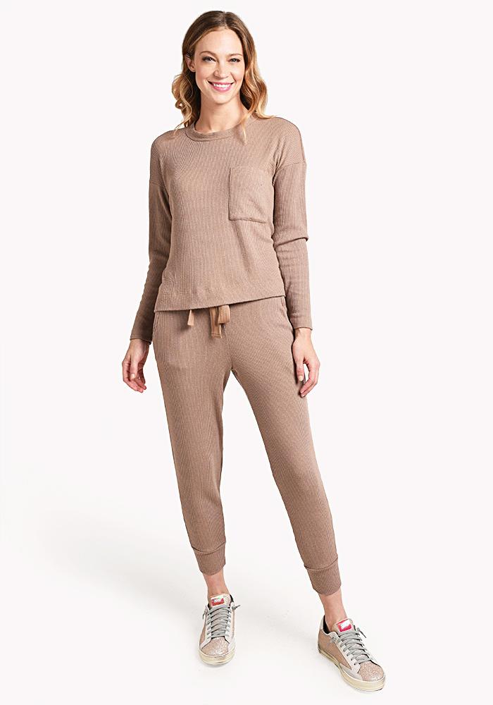 Stateside Viscose Rib Sweatpant