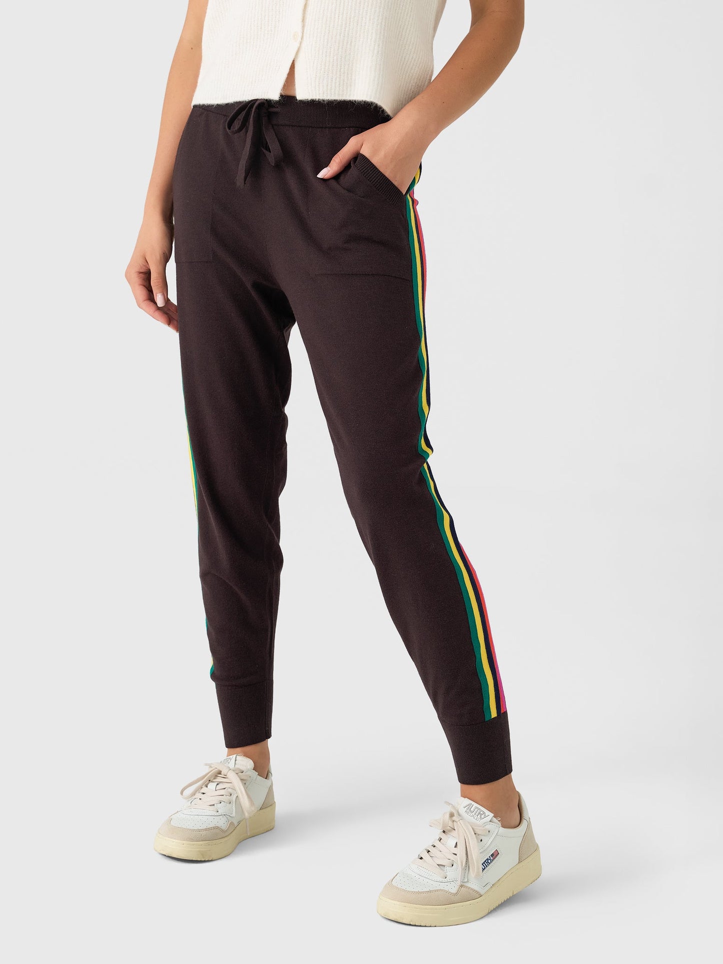 Eche Women's Solid Striped Jogger