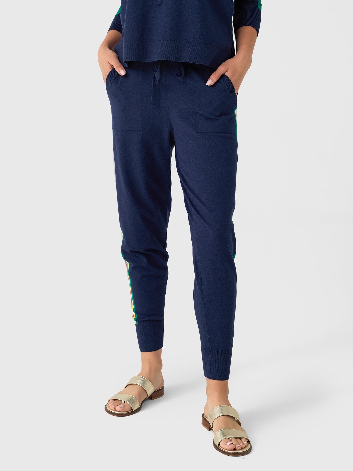 Eche Women's Solid Striped Jogger