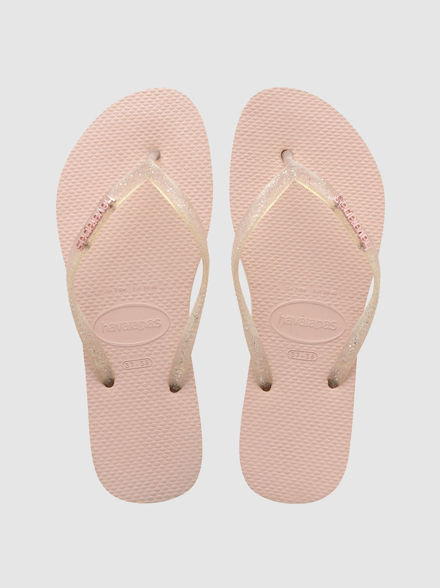 Havaianas Women's Slim Logo Metallic Flip Flop