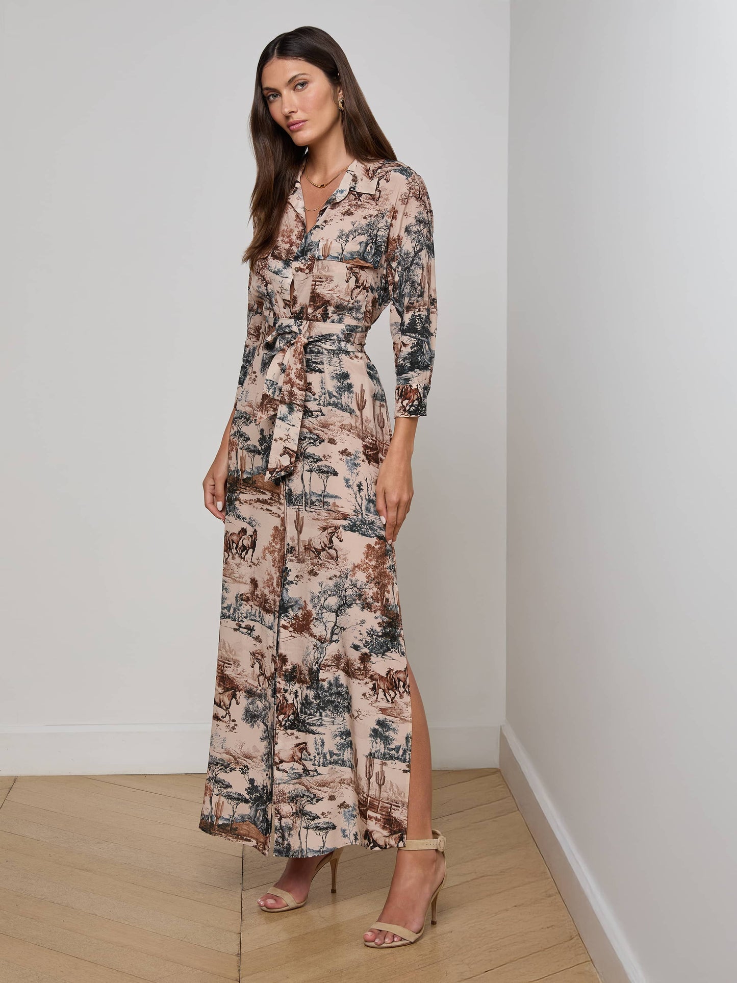 Cameron Silk Shirt Dress