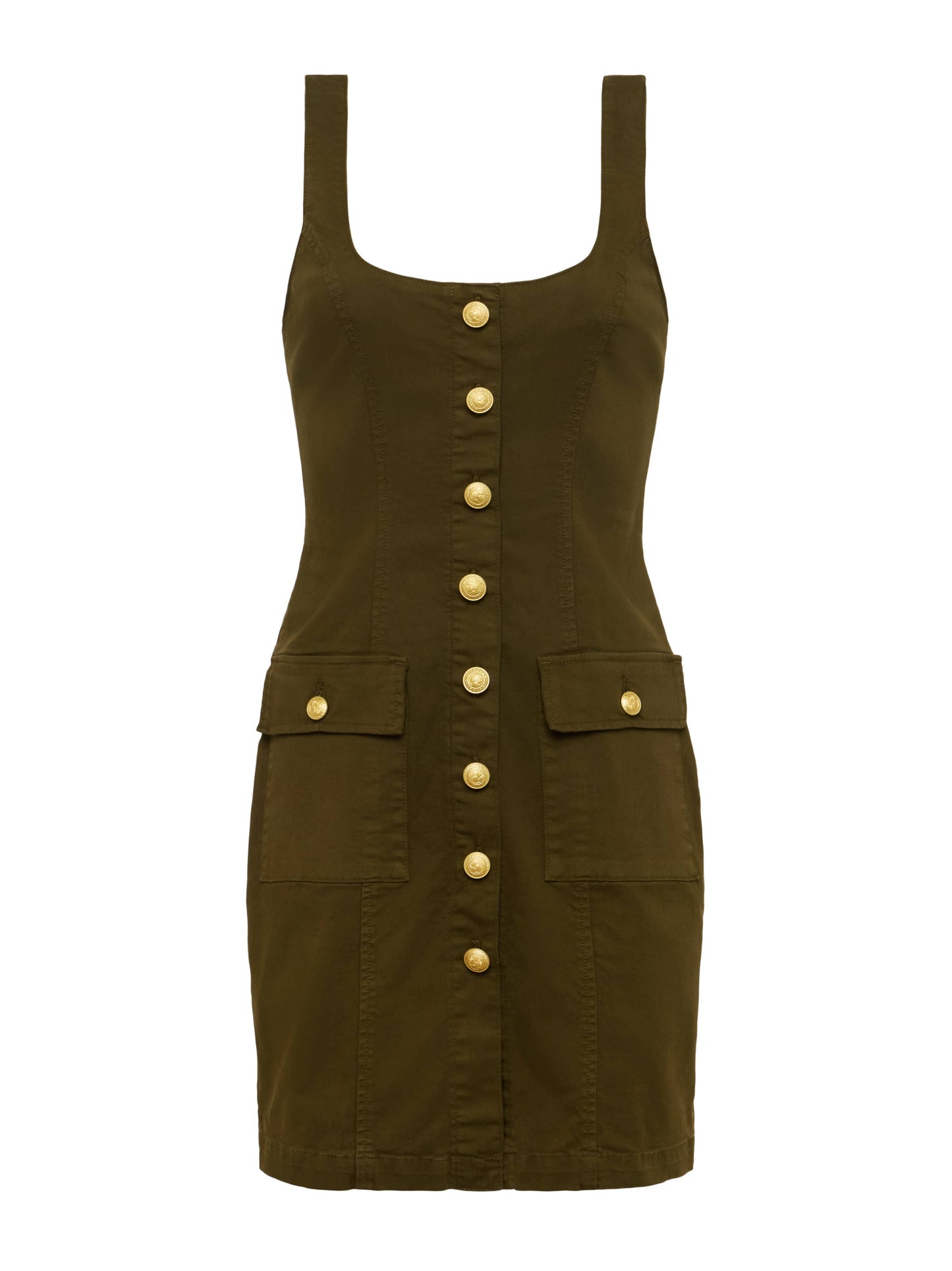 Midy Button-Front Dress