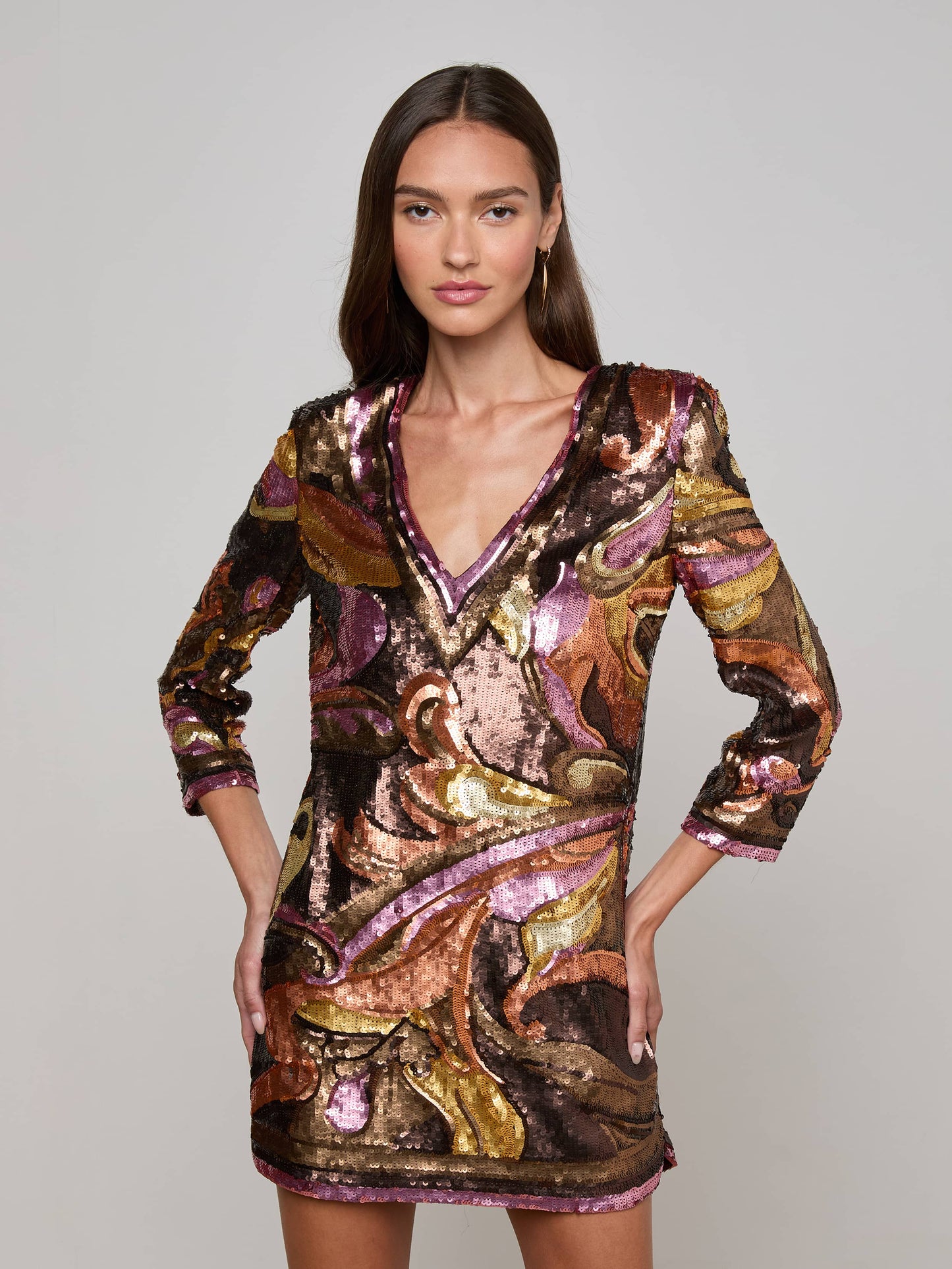 Octavia Sequin Shift Dress