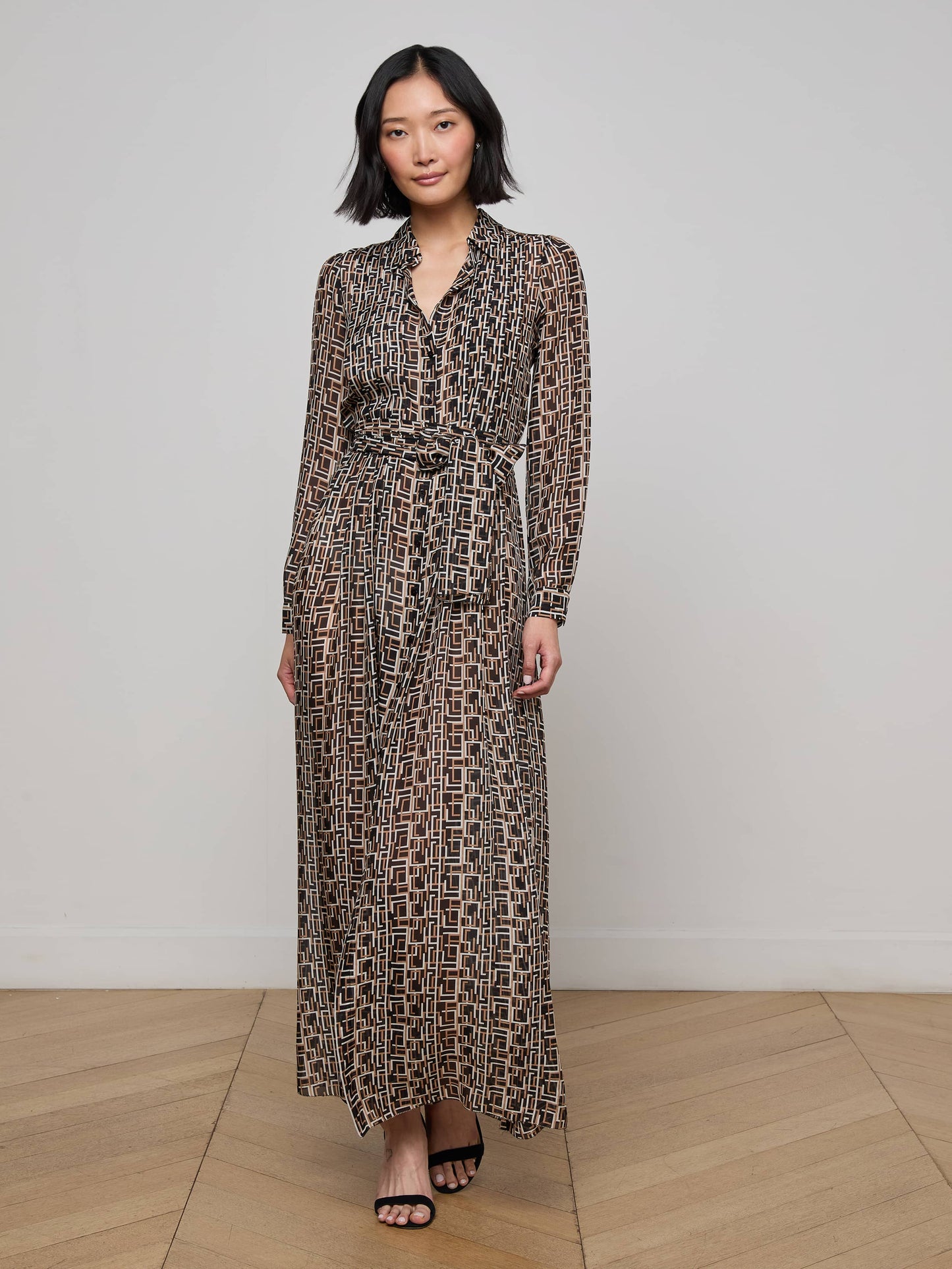 Klaudia Silk Shirt Dress