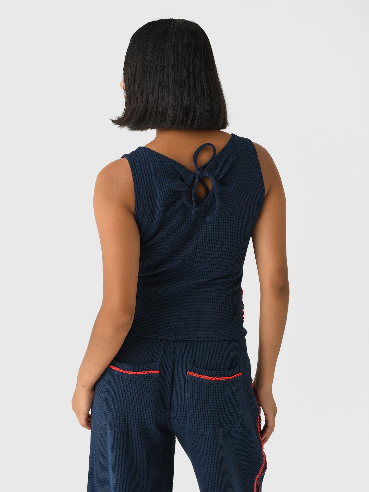 Damson Madder Women's Betsie Waffle Button Tank
