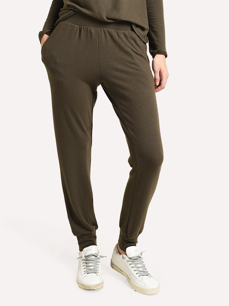 Velvet Women's Blakely Cozy Jersey Cuffed Jogger