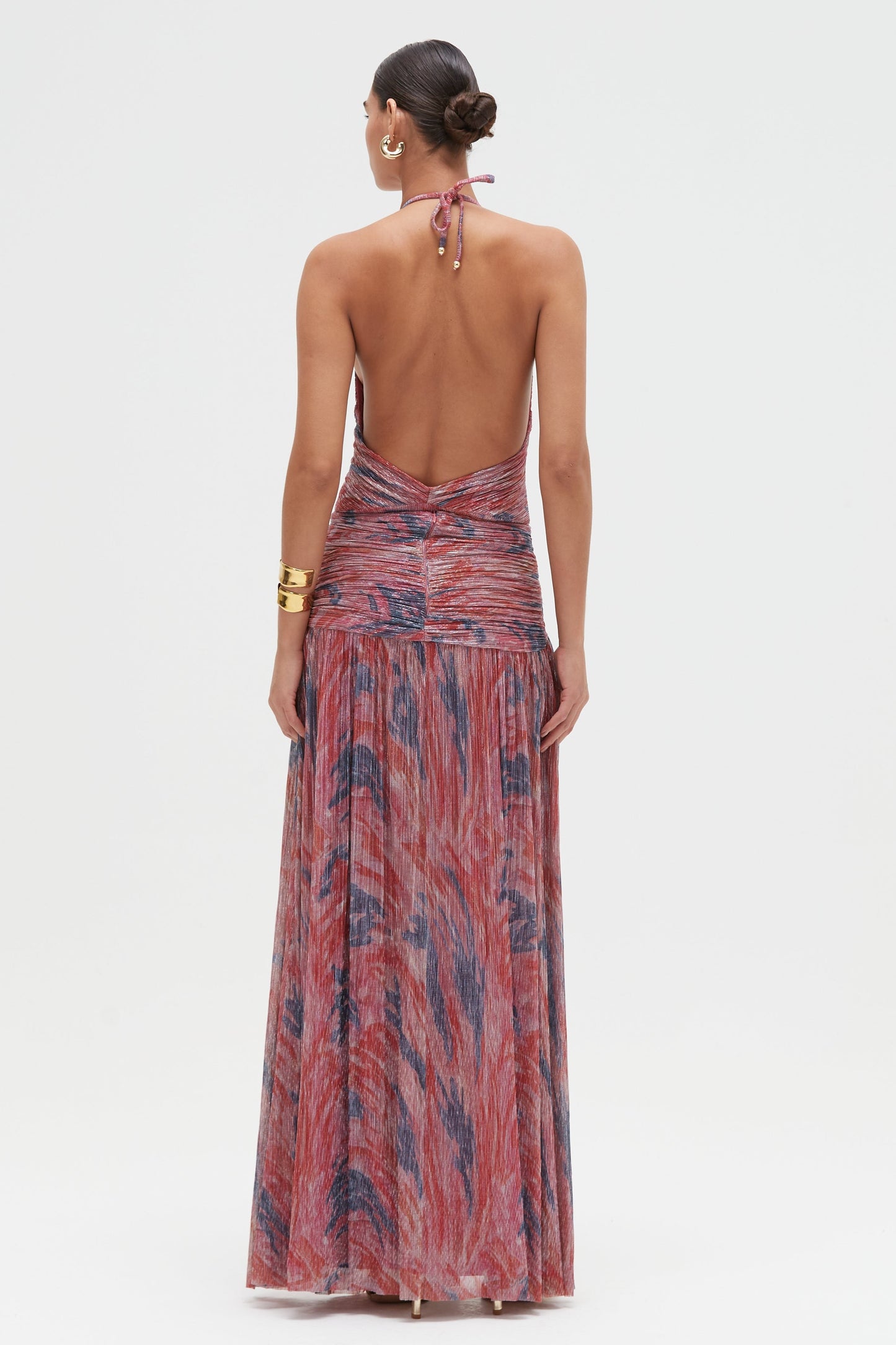 TWIST FLUTTER MAXI SKIRT