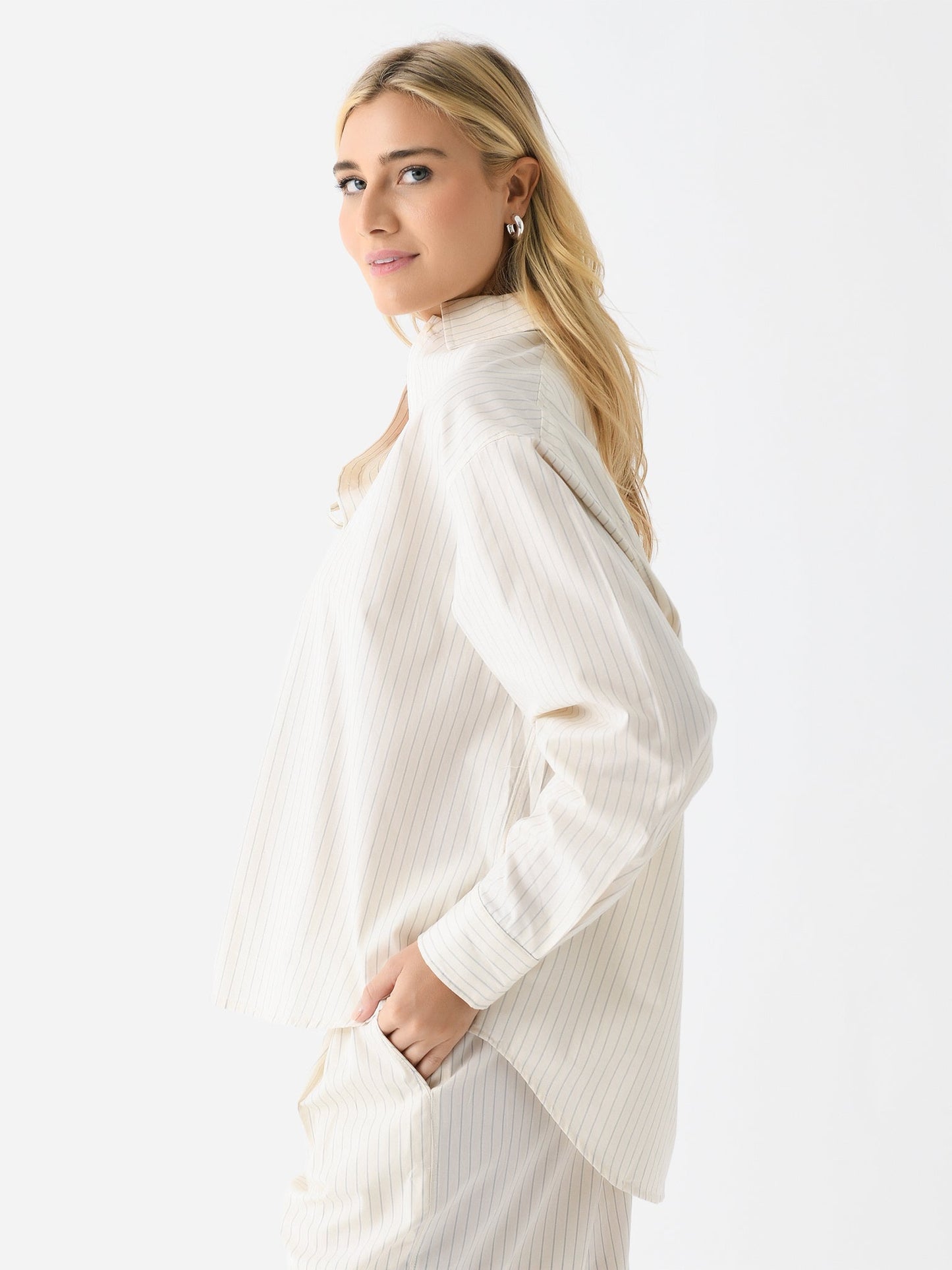 Deiji Studios Women's Lapel Bow Shirt