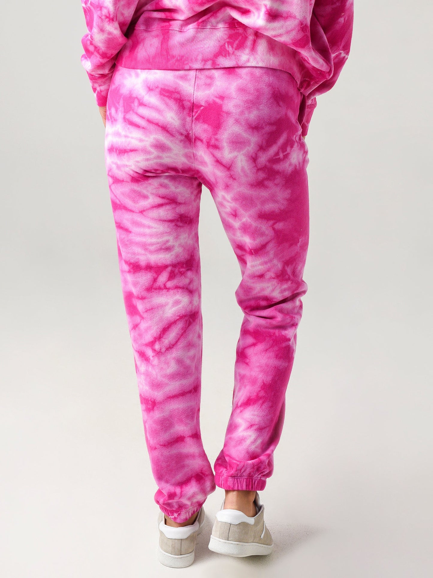 Monrow Women's Crystal Tie-dye Boyfriend Sweatpant