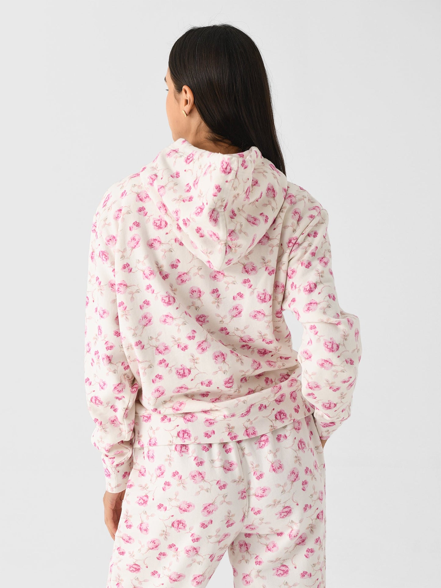 LoveShackFancy Women's Nacova Floral Cotton Hoodie