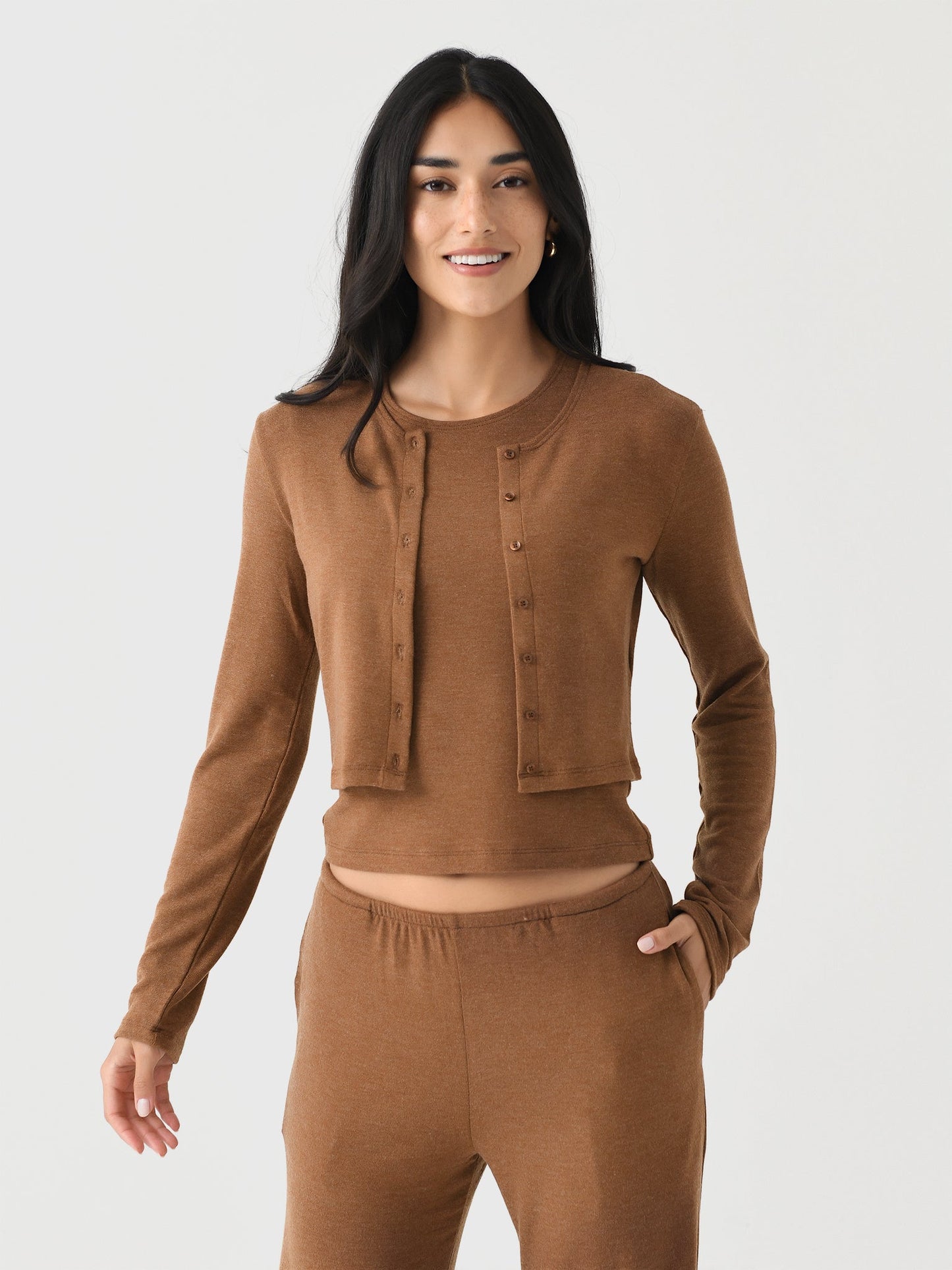 Leset Women's Lauren Crop II Cardigan