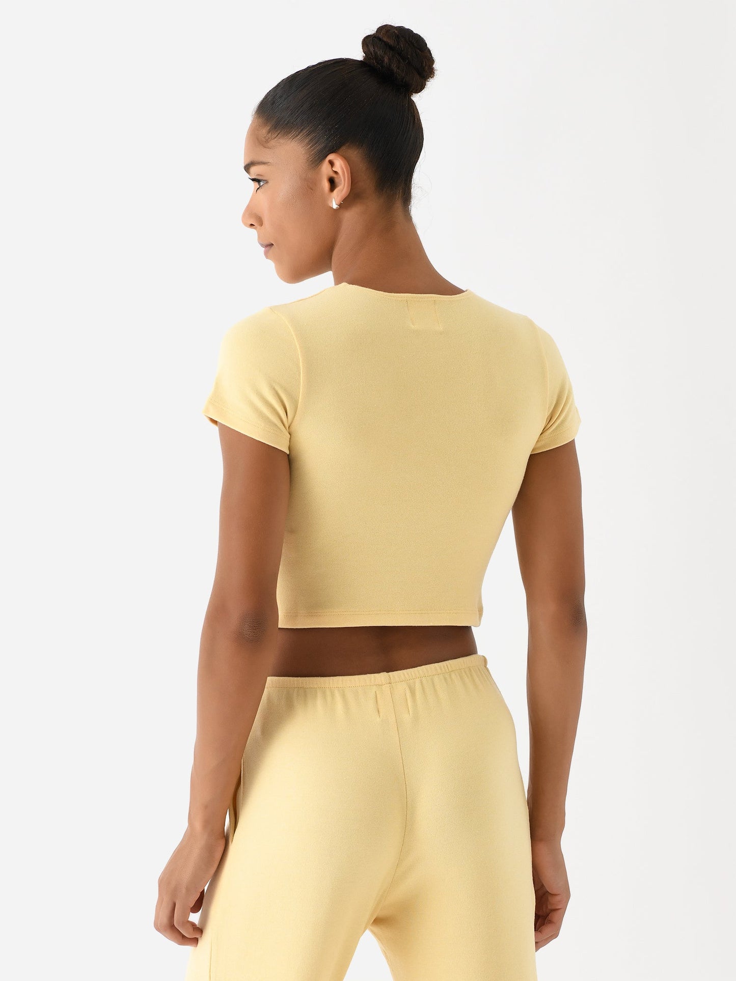 Leset Women's Lauren Crop Slim Fit Tee