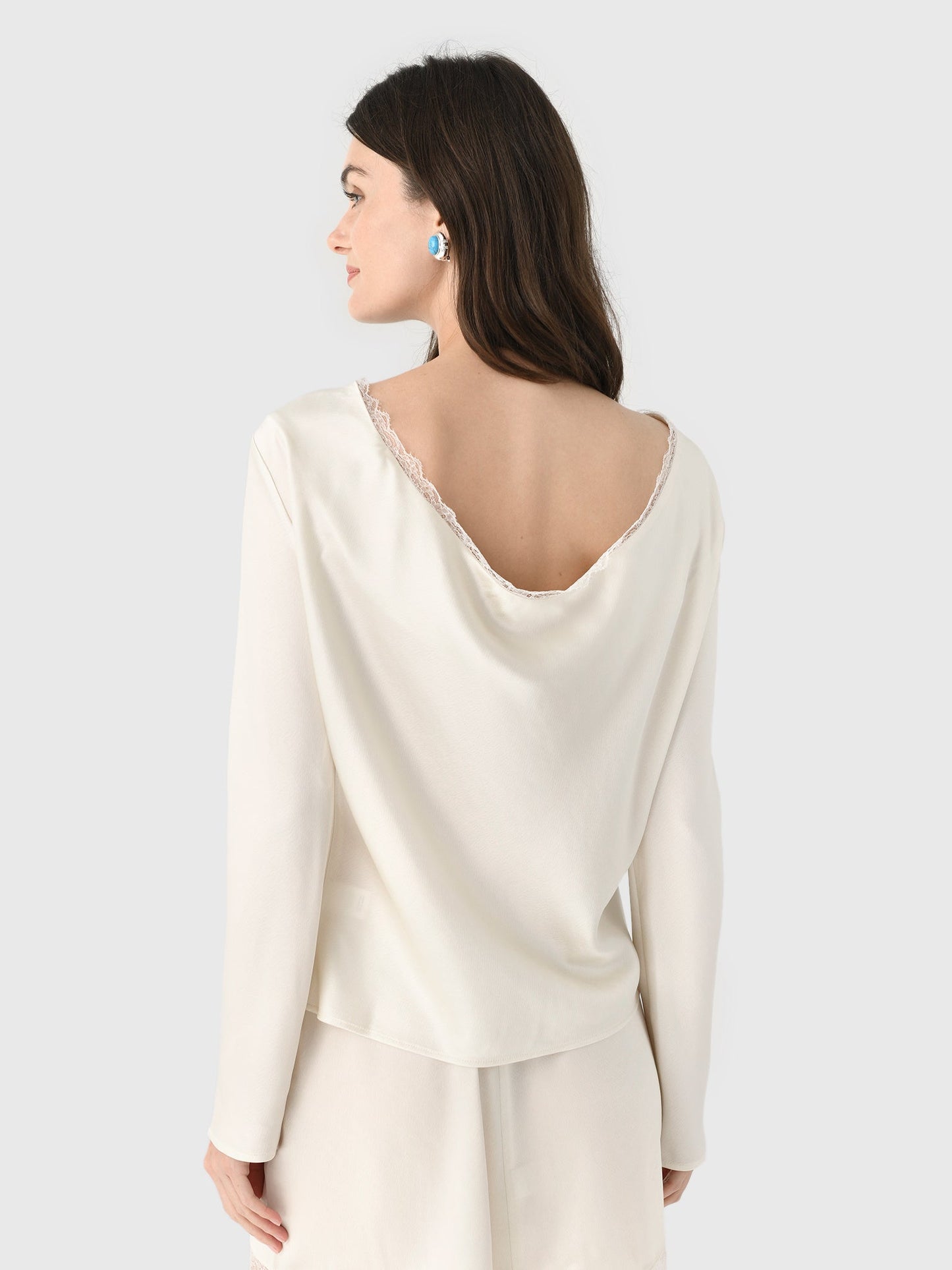 Leset Women's Barb Lace Low Back Top