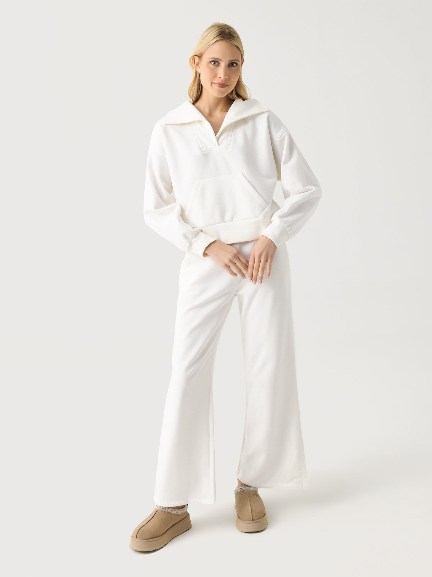 Beyond Yoga Women's Open Ended Mid Rise Wide Leg Pant