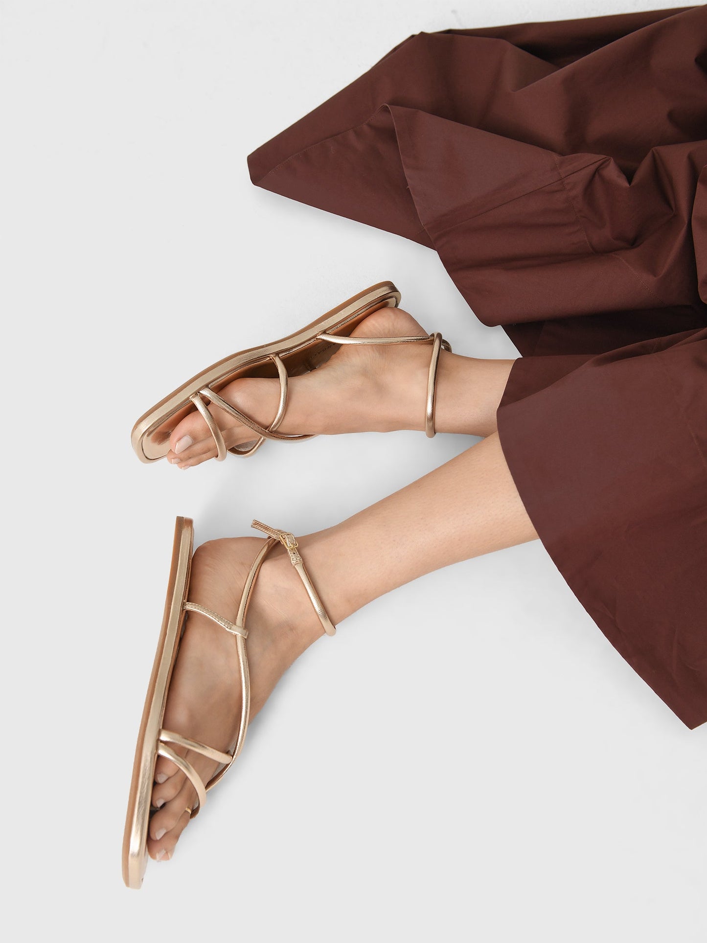 Loeffler Randall Women's Noor Leather Flat Sandal
