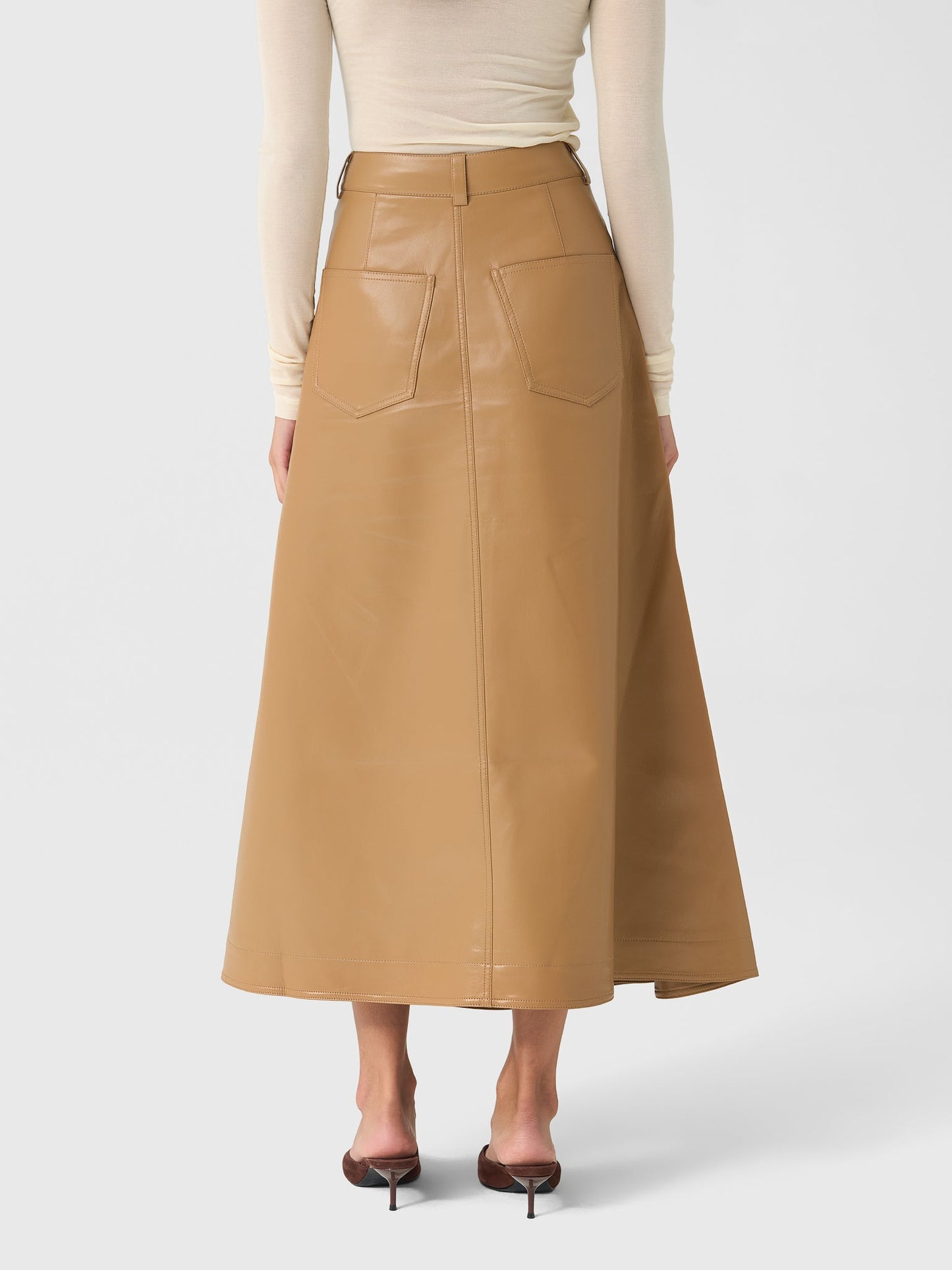 Nanushka Women's Neith Alt-Leather Skirt
