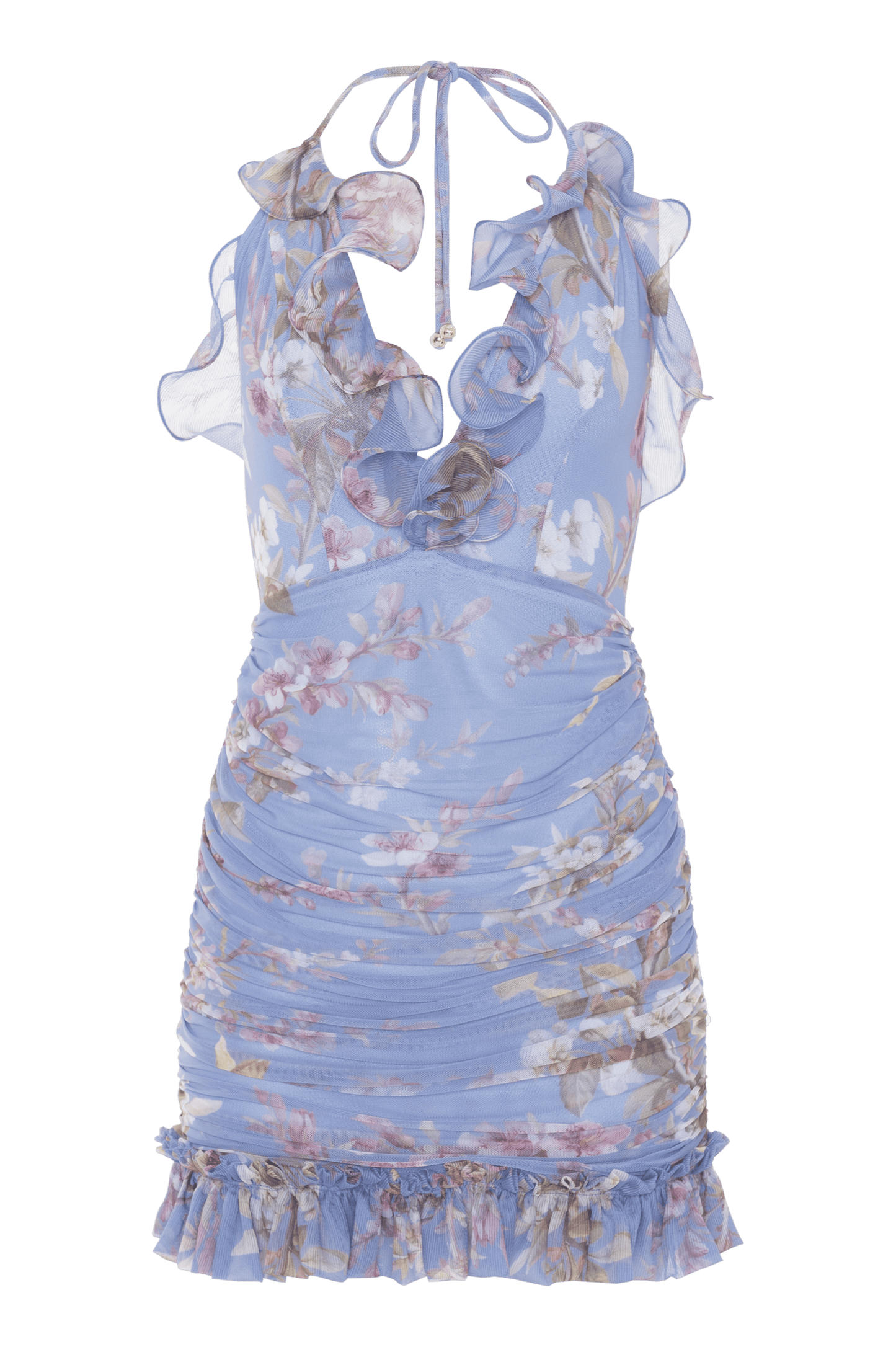 DELICATA HALTERNECK MINI DRESS