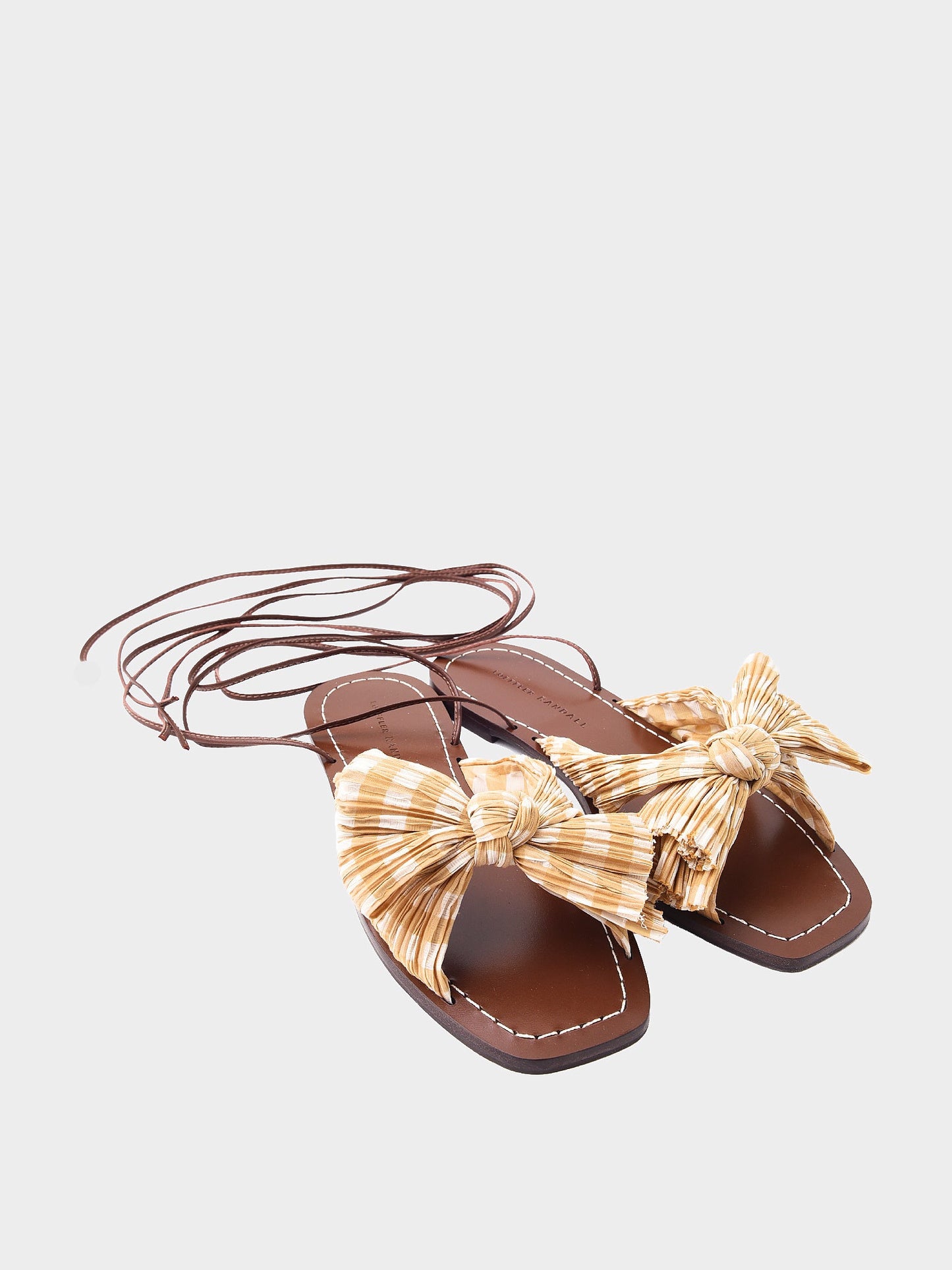 Loeffler Randall Women's Peony Pleated Bow Wrap Sandal
