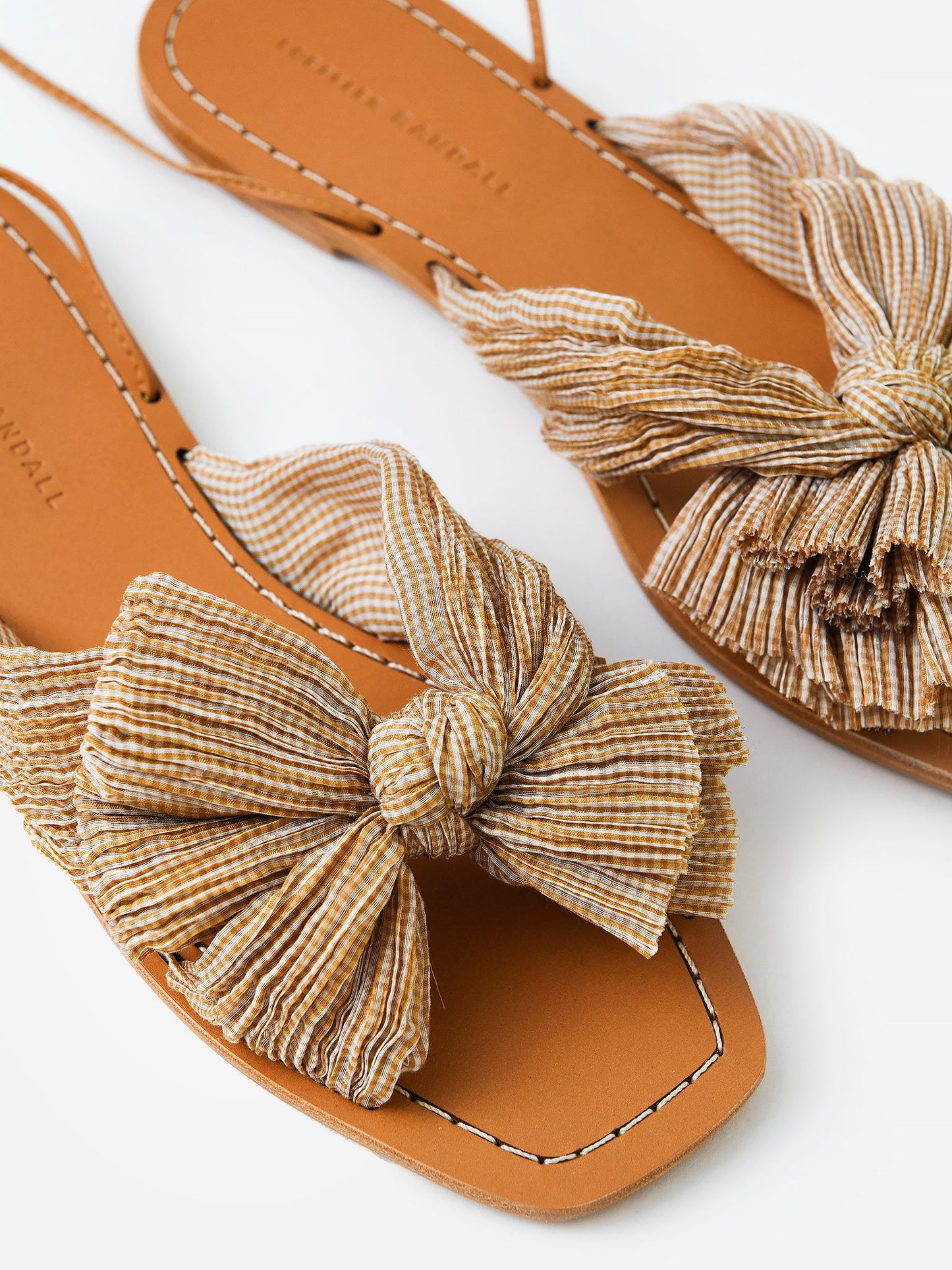 Loeffler Randall Women's Peony Pleated Bow Wrap Sandal