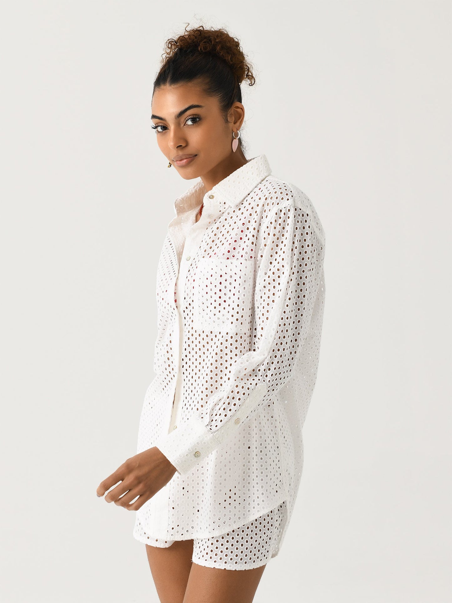 Solid + Striped Women's Eyelet Bronte Button Down