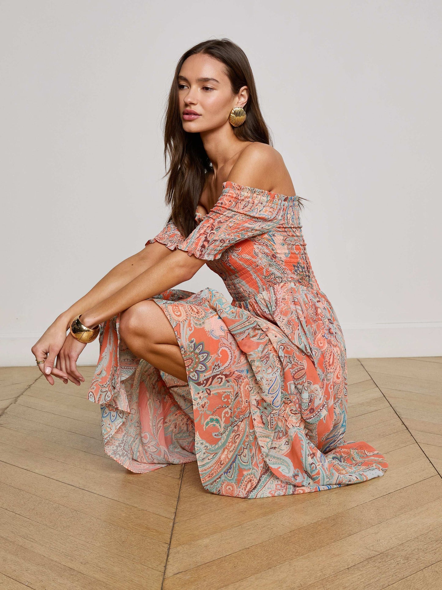 Oriel Off-The-Shoulder Dress