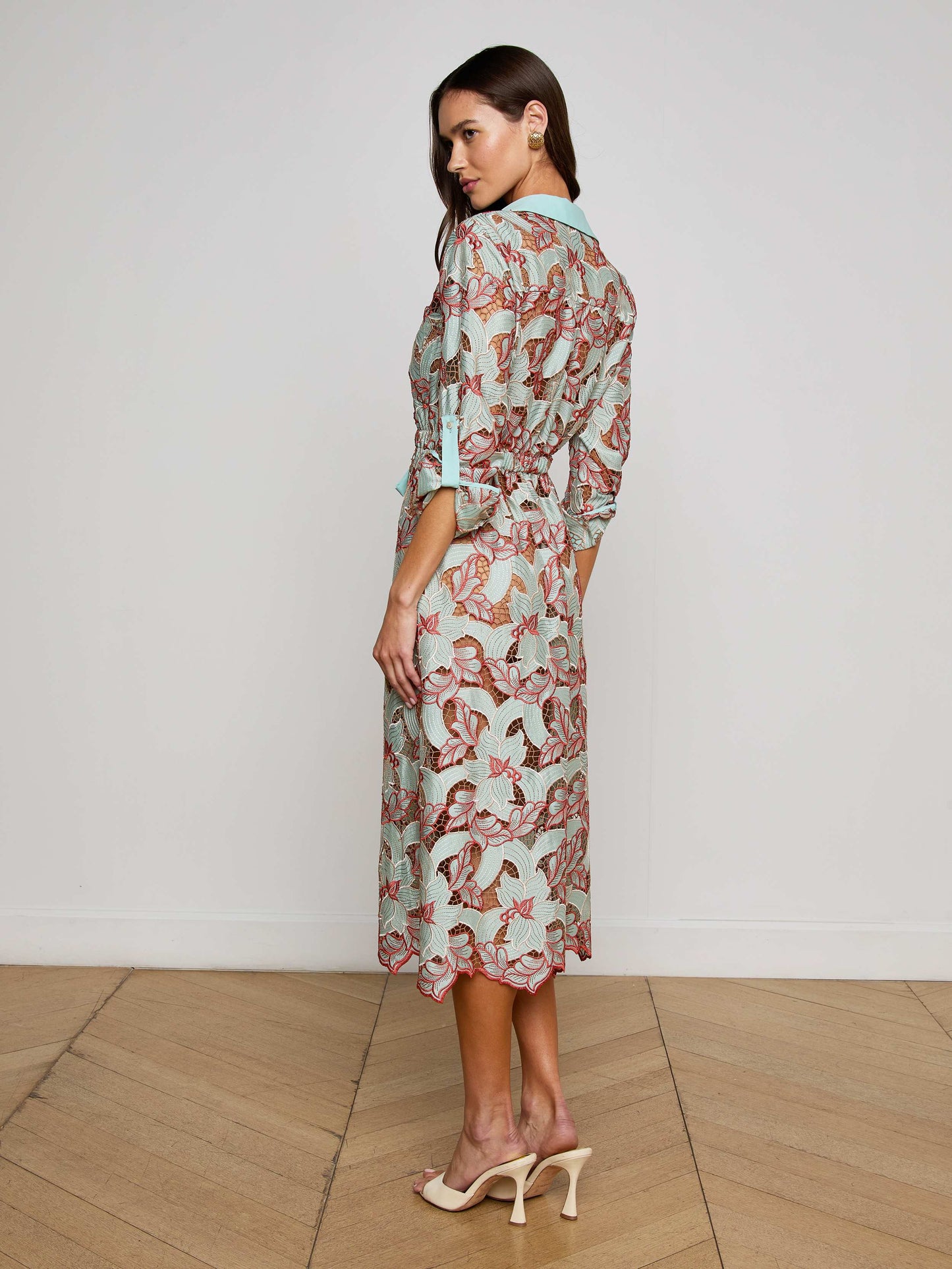 Emilio Lace Shirt Dress