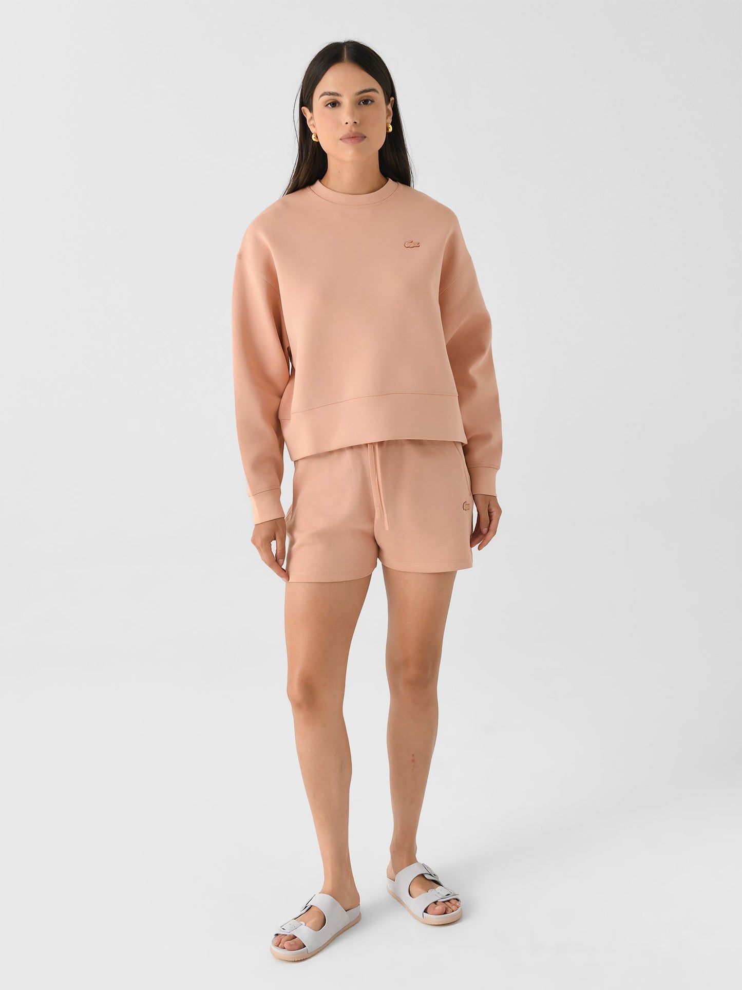 Lacoste Women's Oversized Cotton Sweatshirt