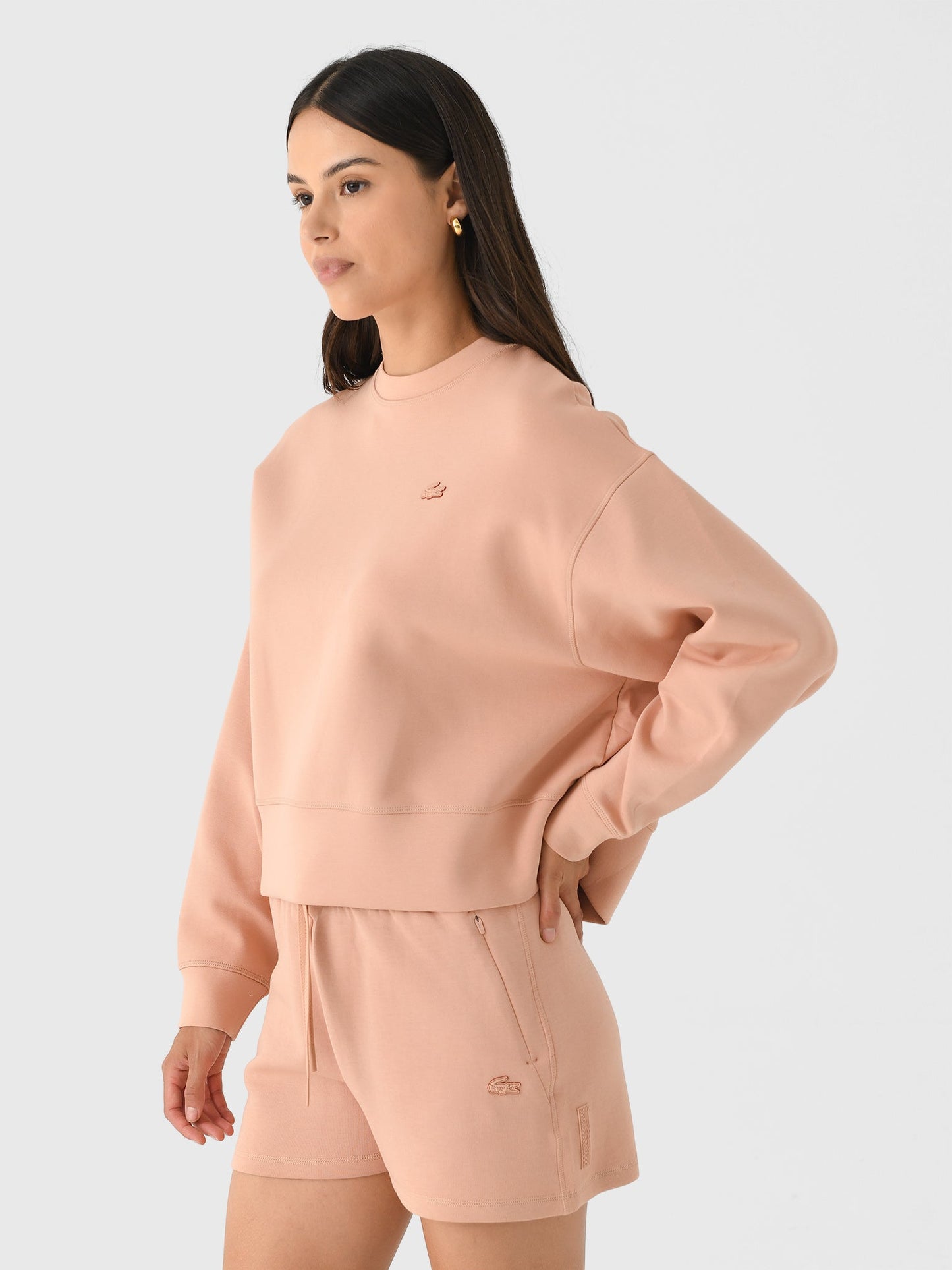 Lacoste Women's Oversized Cotton Sweatshirt