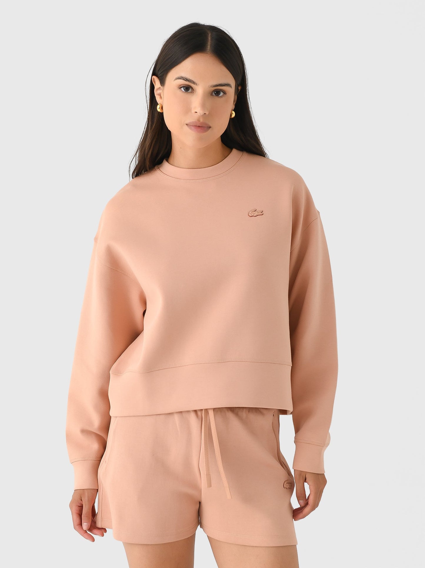 Lacoste Women's Oversized Cotton Sweatshirt