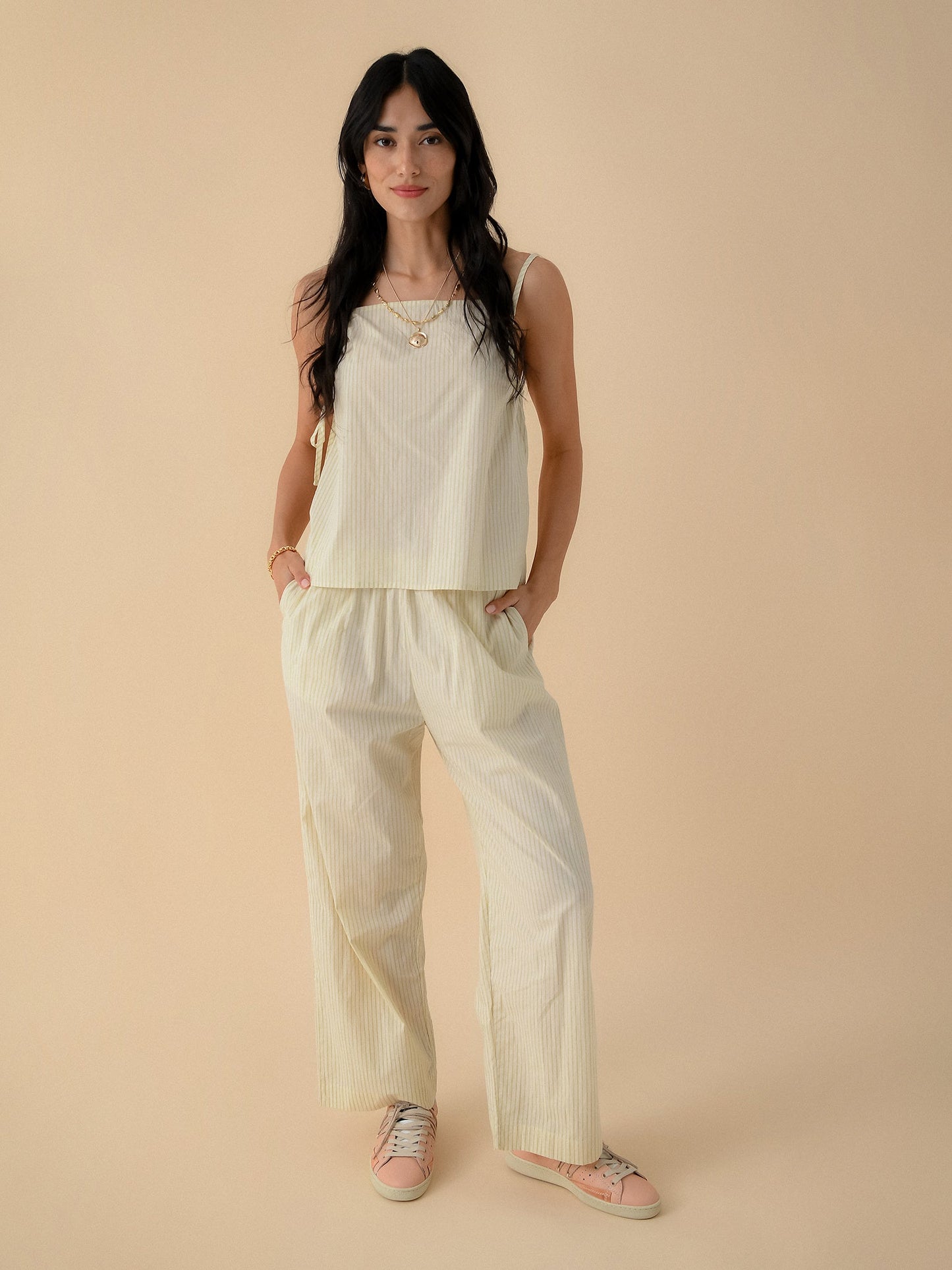 Deiji Studios Women's Gathered Strap Top