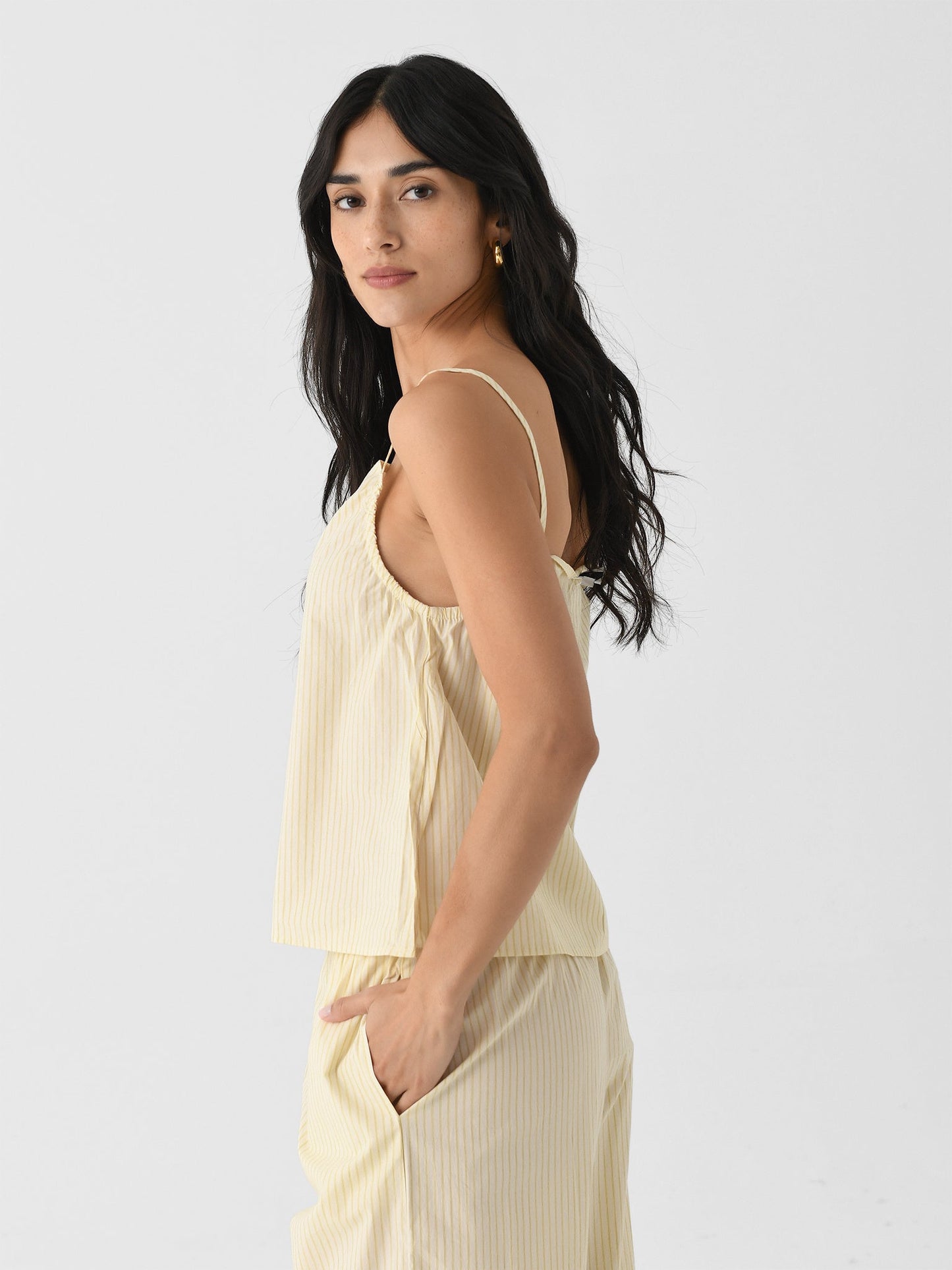 Deiji Studios Women's Gathered Strap Top
